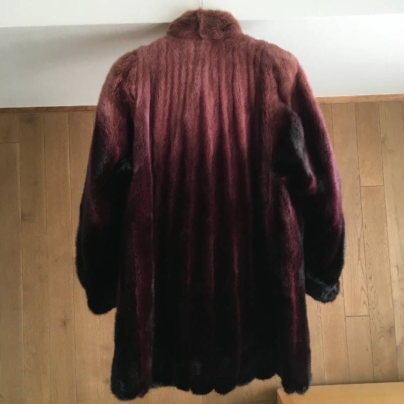 美品★SAGAMINK★SAGAロイヤル★金サガ ポンチョ　シェアードミンク 紫 165-502412030054_1.jpg