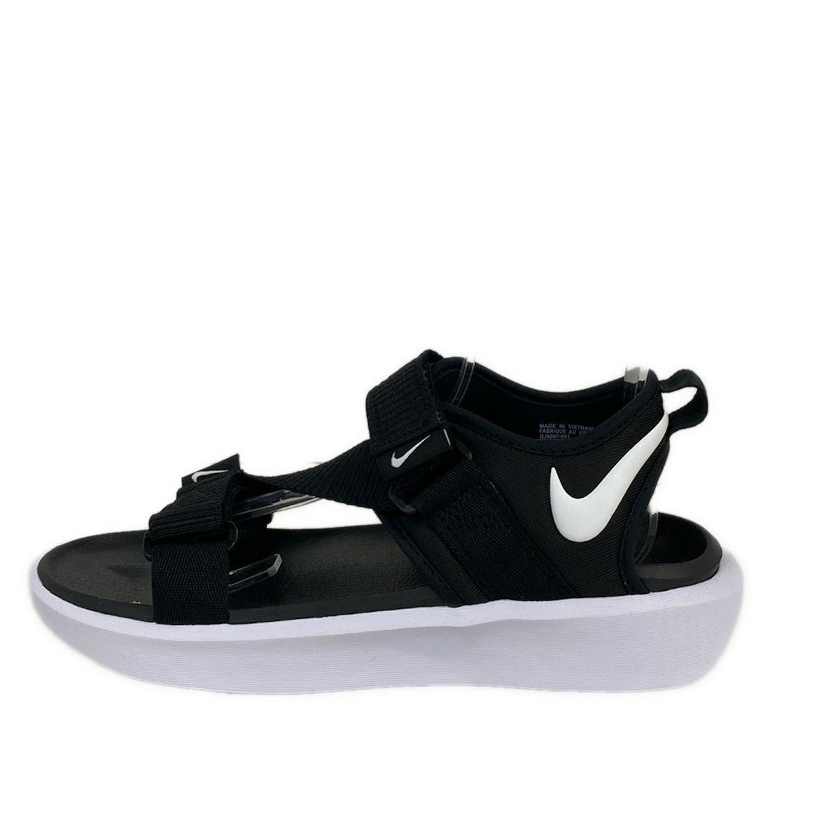 NIKE ナイキ サンダル 25 レディース ビスタ DJ 6607-001 黒×白