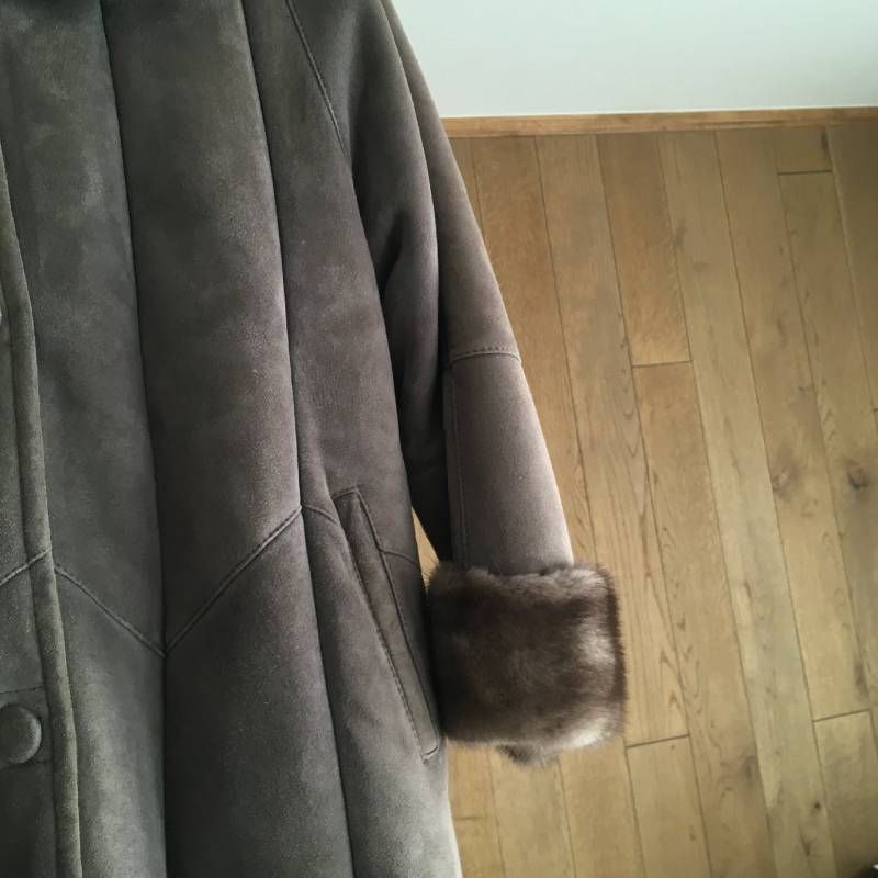 MINK ミンク トリミング 羊革 ムートン コート - メルカリ