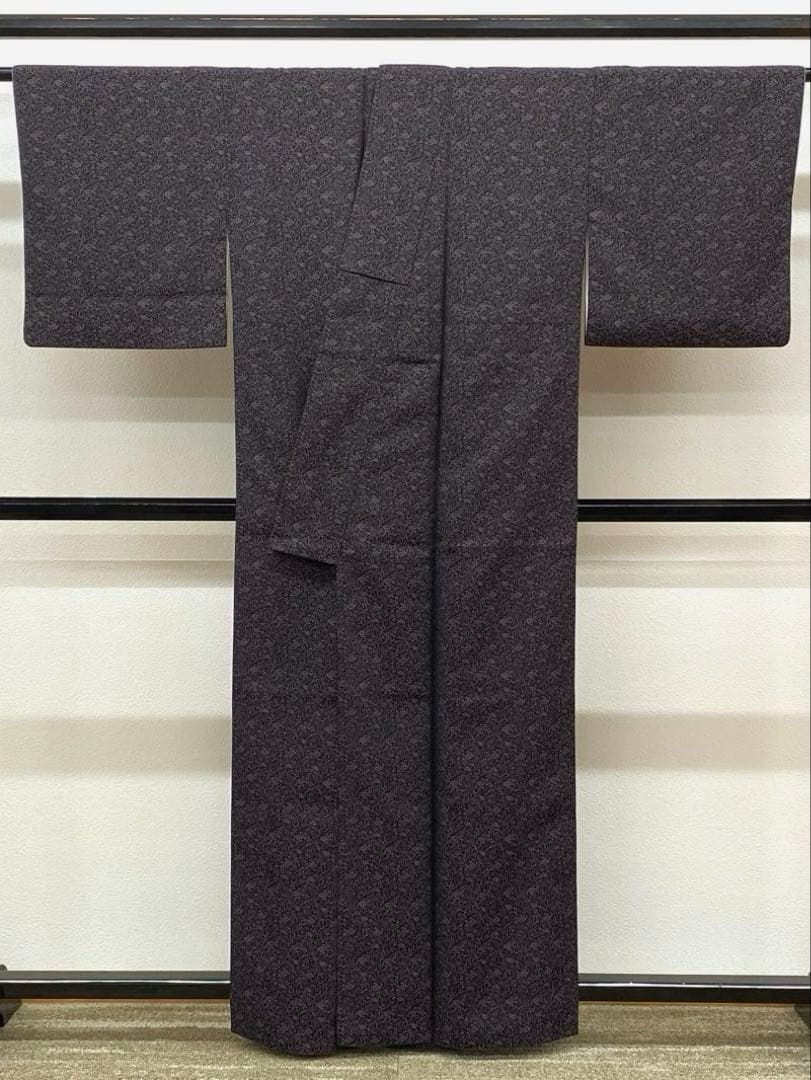 お召し 小紋 唐草文様 正絹 A166 【公式通販】