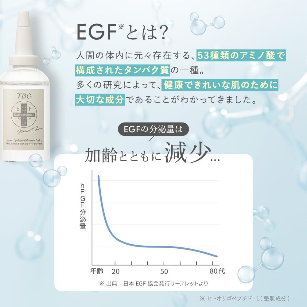 TBC EGF エクストラエッセンス EX 60mL（EGF配合 美容液） [60