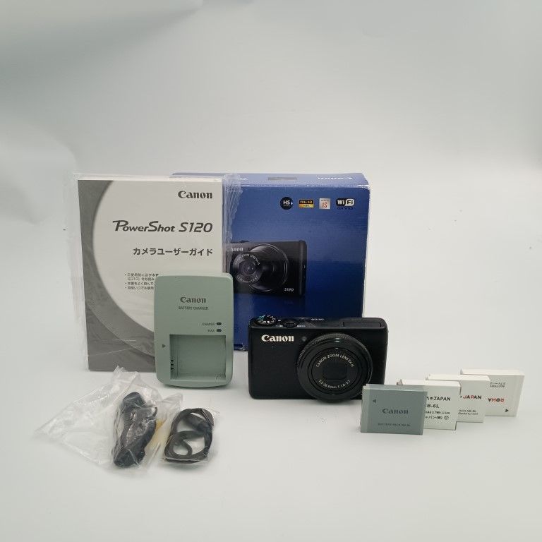 Canon PowerShot S 120 Black コンパクトデジタルカメラ 〇