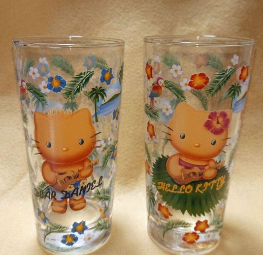 MP-00127 キティ & ダニエル グラスセット ハワイ 日焼け - メルカリ