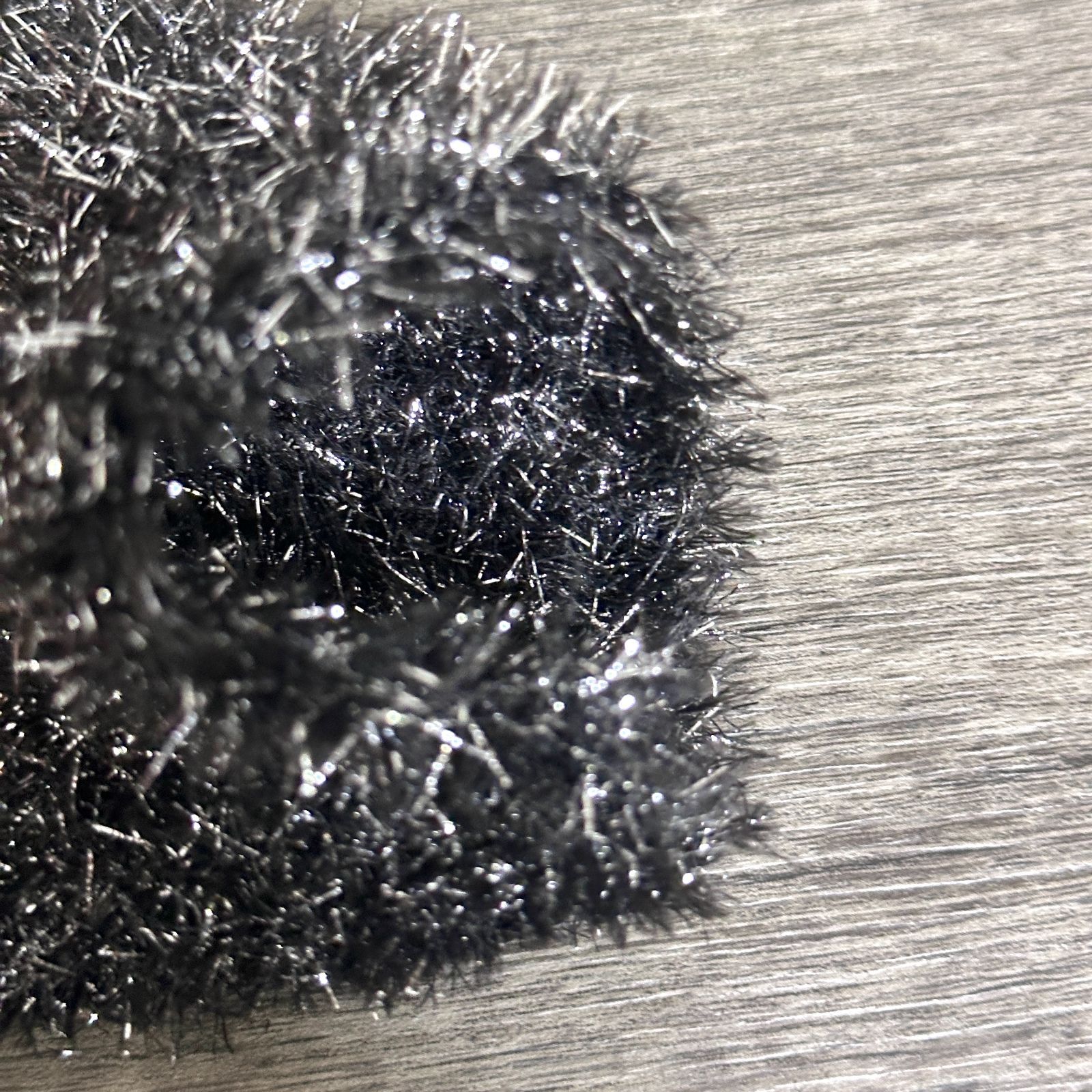 訳あり MIESROHE ミドルゲージラメシャギーカーディガン クルーネック