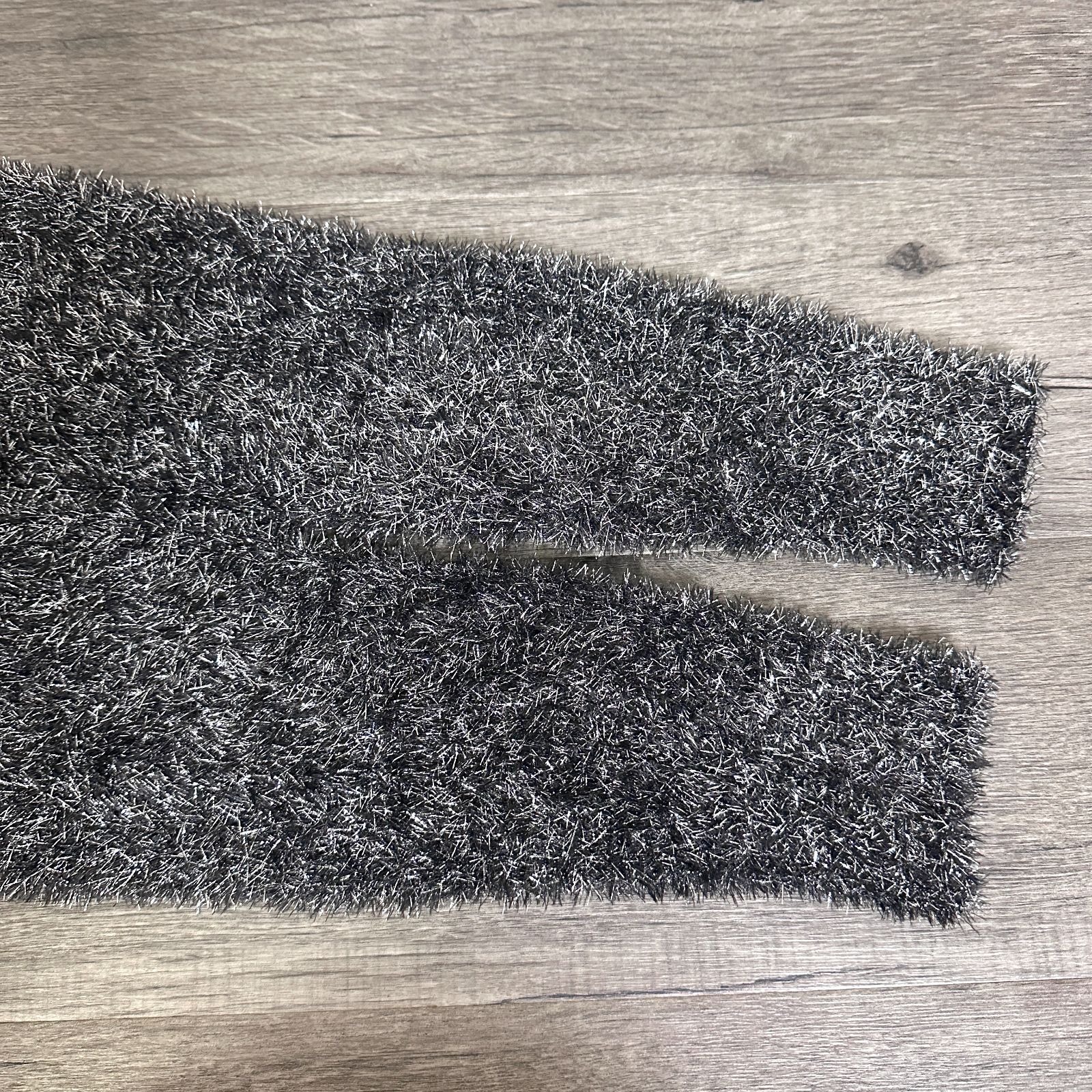 訳あり MIESROHE ミドルゲージラメシャギーカーディガン クルーネック