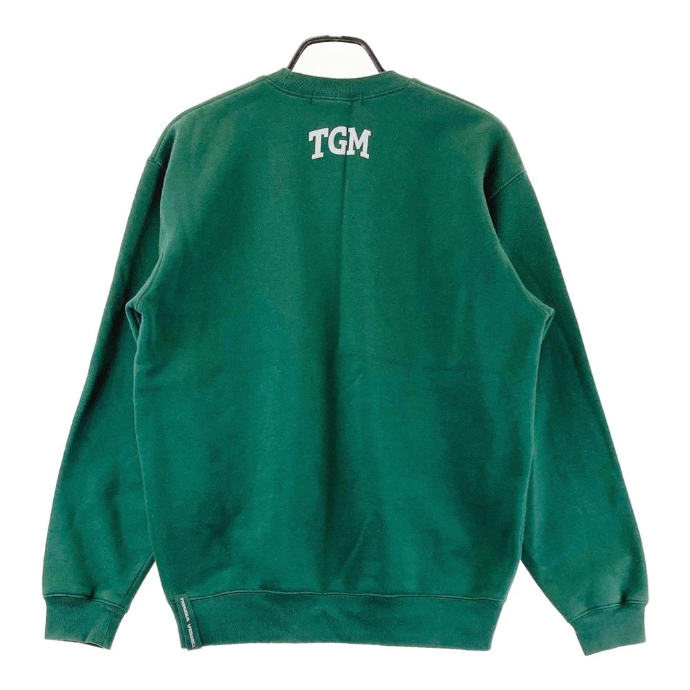 サイズ：M TANGRAM タングラム 裏起毛 スウェットトレーナー グリーン