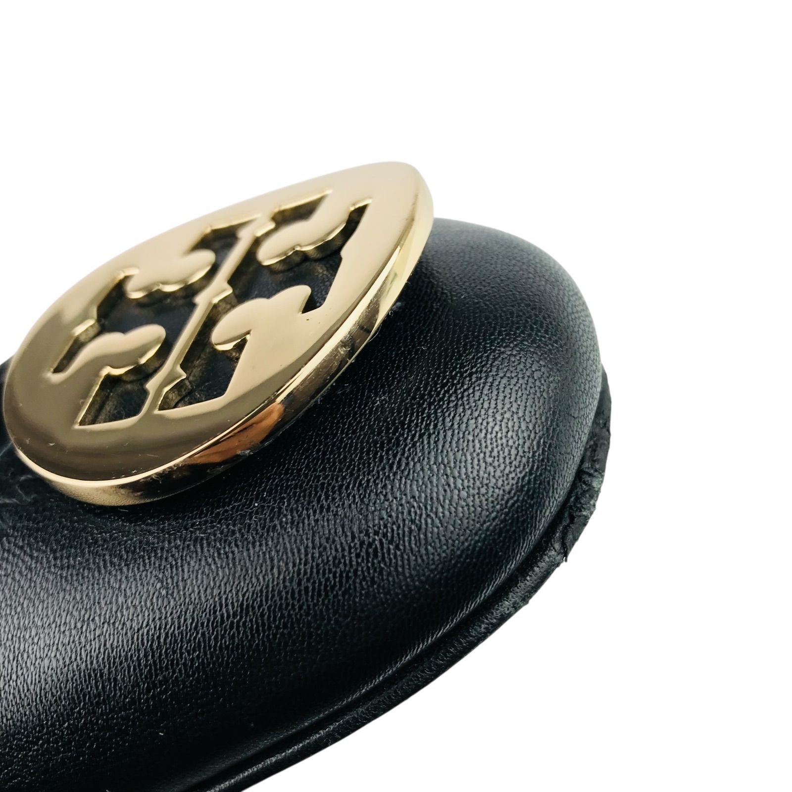 TORY BURCH☆トリーバーチ・レディース レザー ゴールドメタルダブルT
