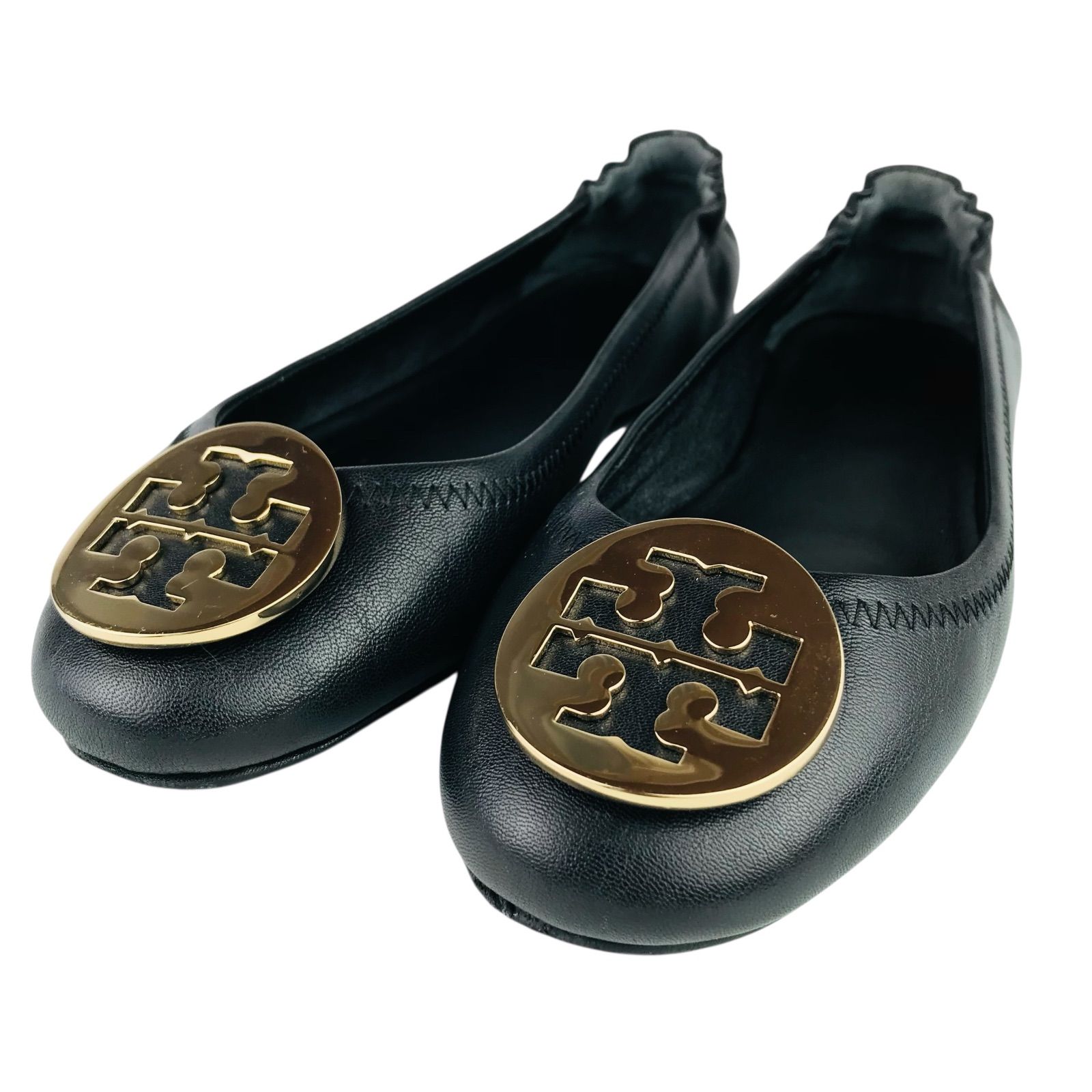 美品【TORY BURCH】フラットシューズ バレエシューズ ブラック 23.5 楽天市場】【訳ありアウトレット】トリーバーチ バレエシューズ