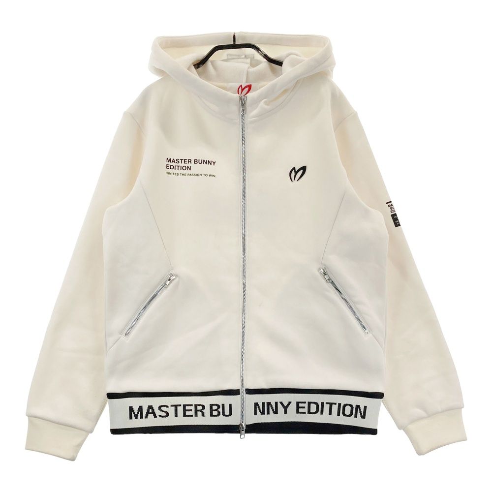 6432 マスターバニーエディション　裏起毛ジップアップパーカー　ジャケット　白 6432 マスターバニーエディション 裏起毛ジップアップパーカー