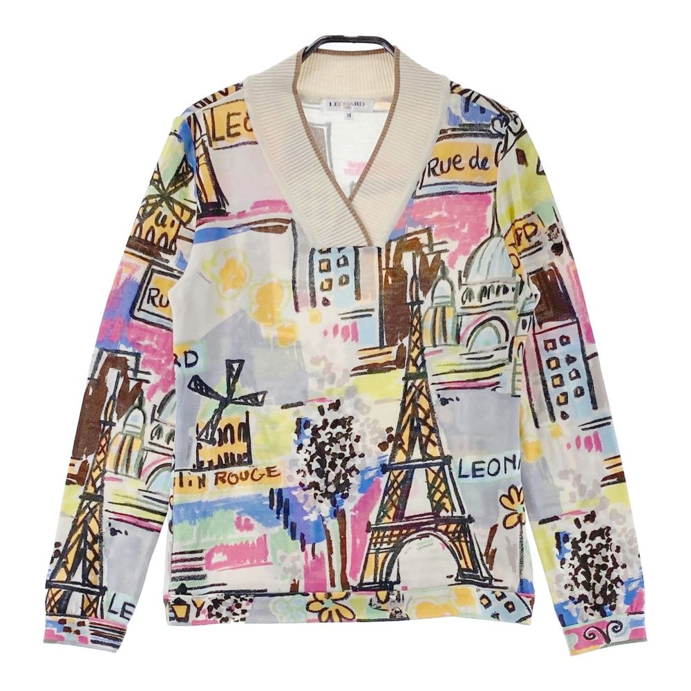 サイズ：38 LEONARD SPORT レオナール スポーツ ウール ニットセーター