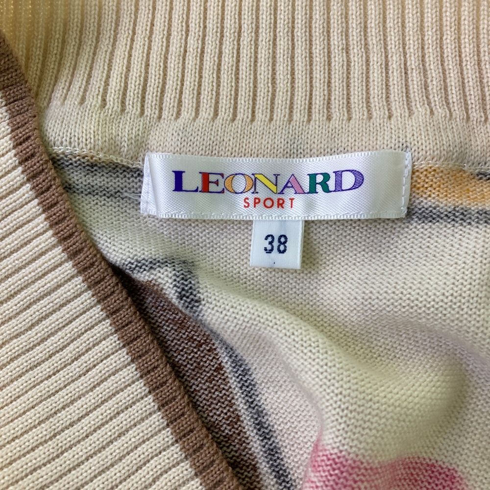 サイズ：38 LEONARD SPORT レオナール スポーツ ウール ニットセーター