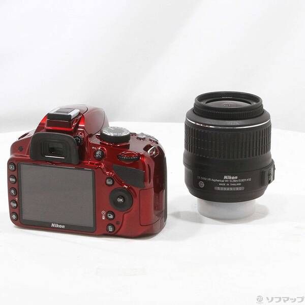 Nikon D3200 18-55 VR Kit 赤 Nikon D3200 18-55 VR Kit 赤 D3200 18-55 VR II 標準レンズキット RED