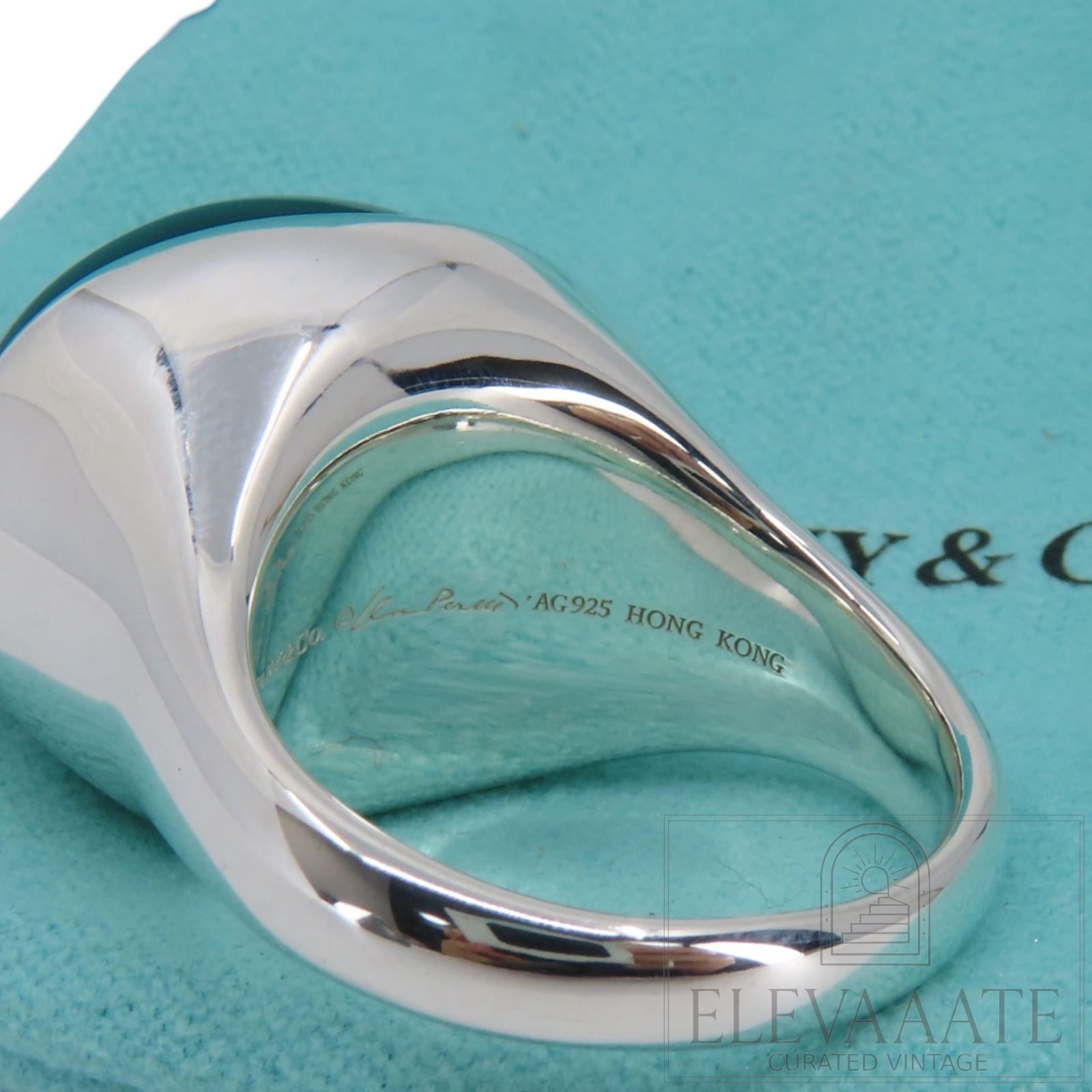 極希少 美品 Tiffany&Co. ティファニー カボション ブラック
