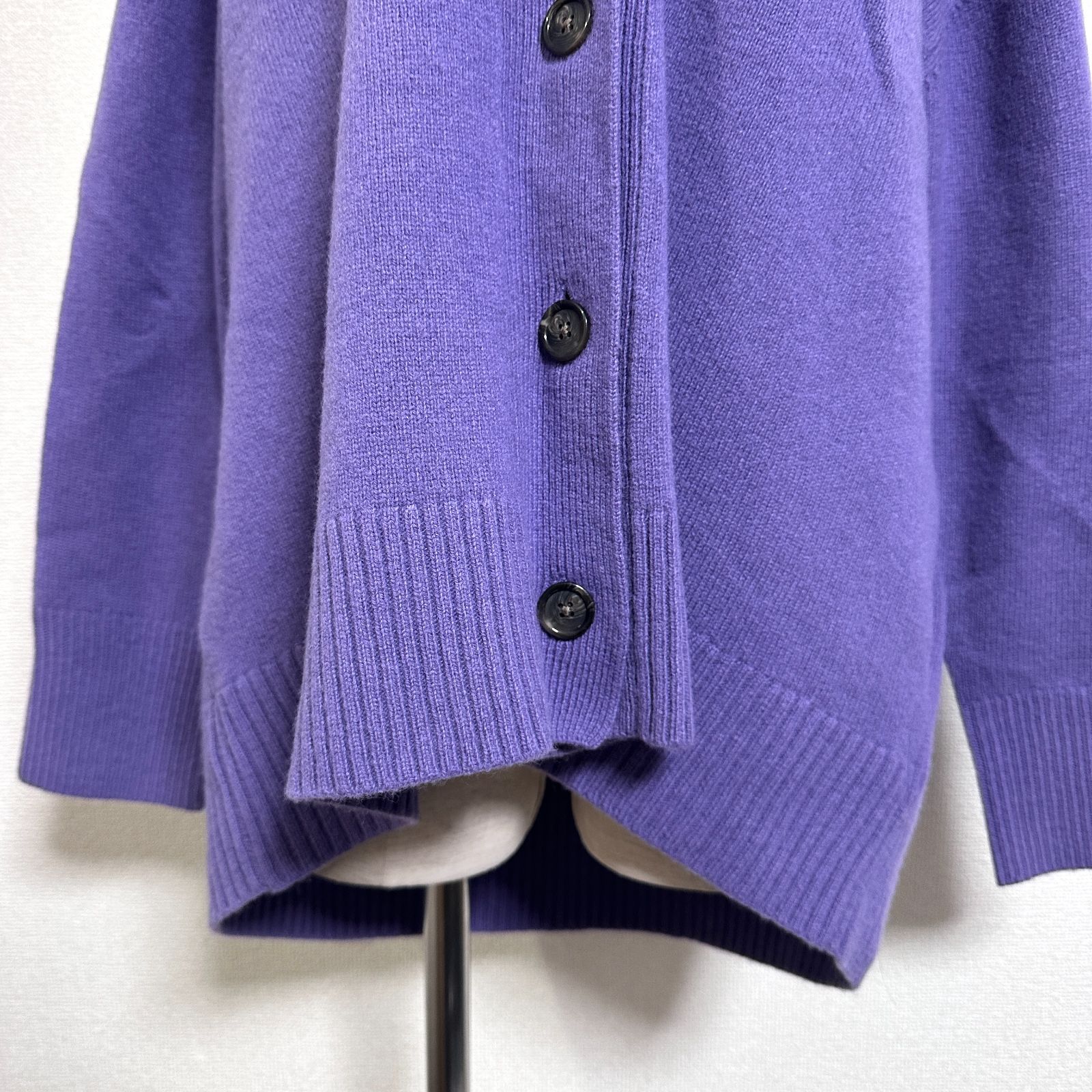 ビューティ&ユース ウールカシミヤ オーバーVネックカーディガン