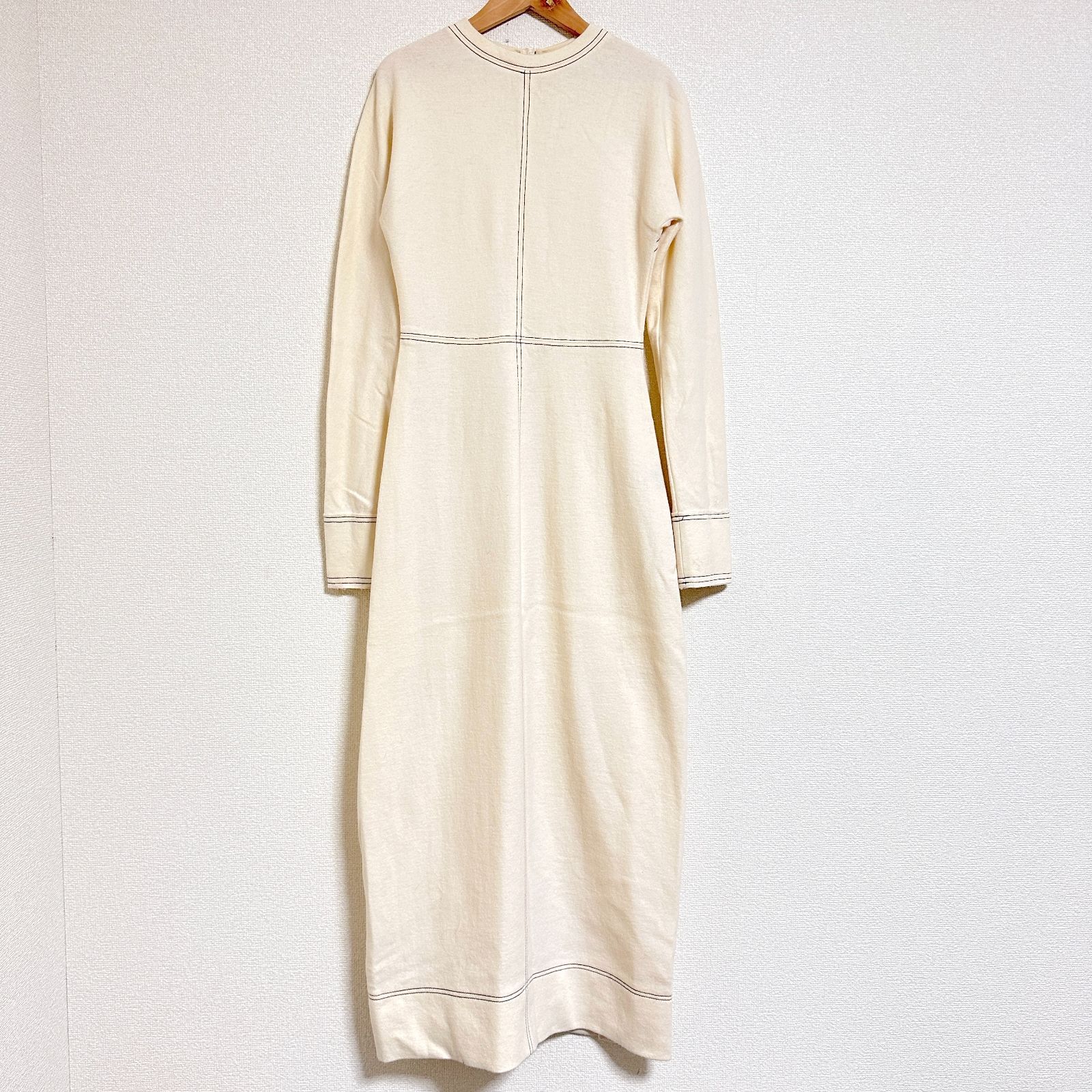 美品　TODAYFUL Jersey Balloon Dress エクリュ　38 TODAYFUL Jersey Balloon Dress ジャージーバルーンドレス 圧縮ウール