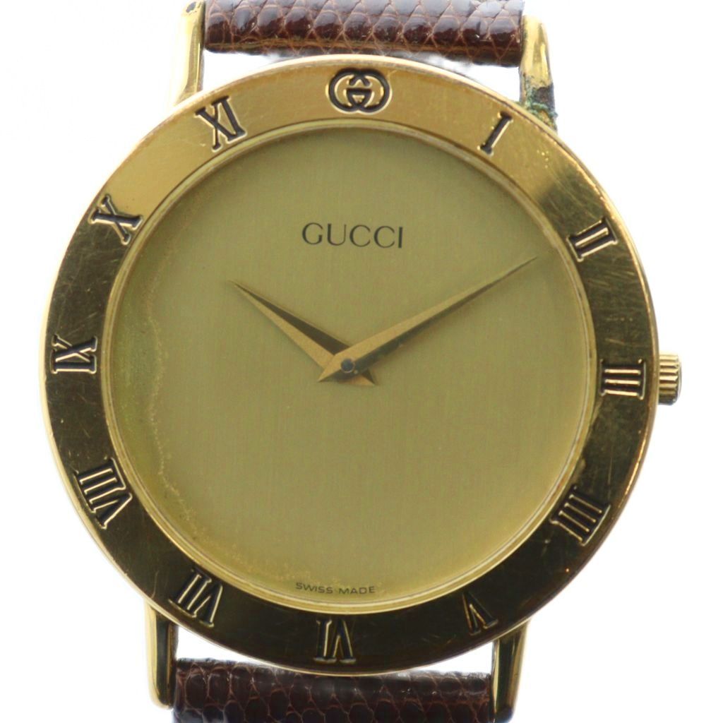 GUCCI グッチ 3000.2M 腕時計 ゴールド メンズ | 1STSSS.COM