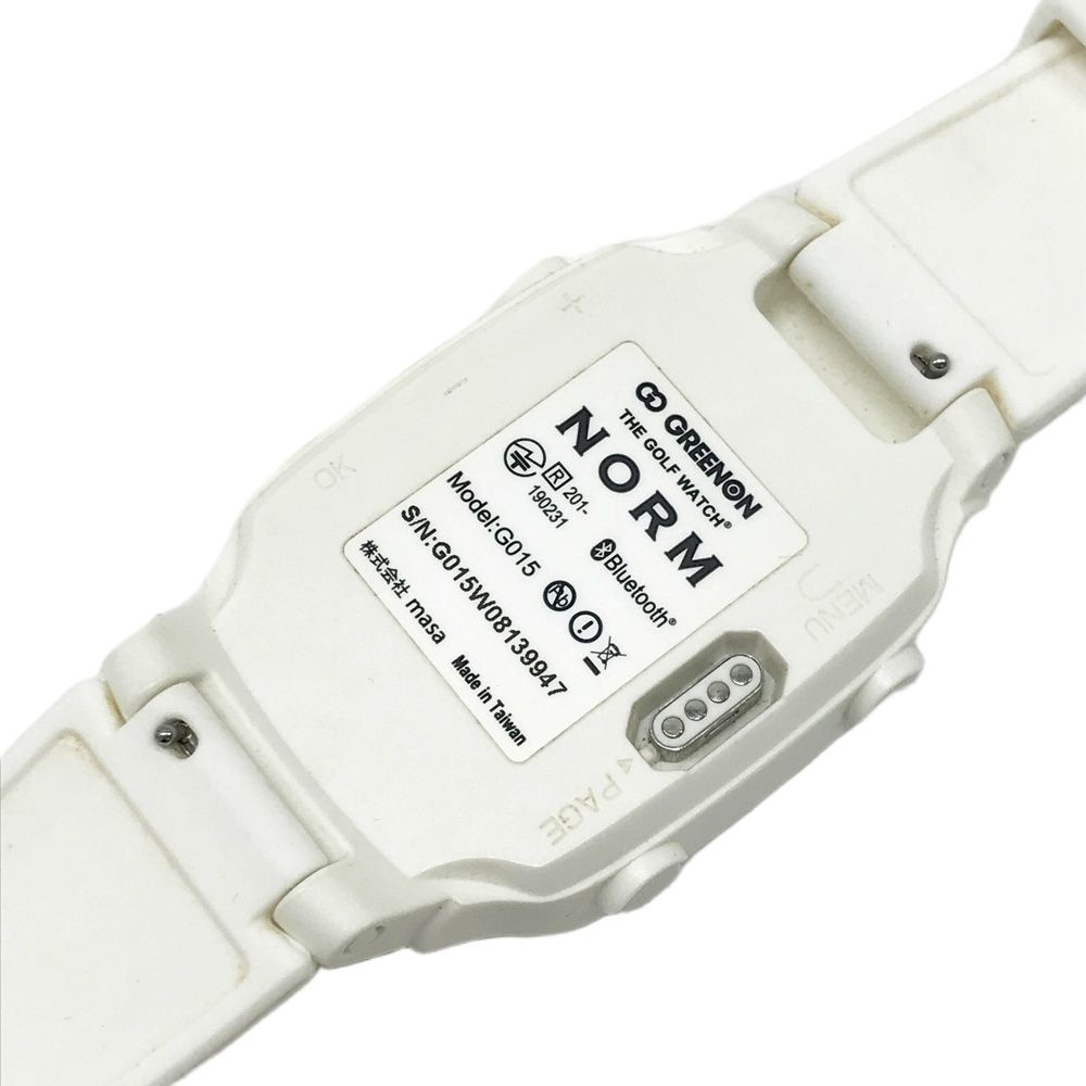 GREEN ON グリーンオン G015 GPSナビ THE GOLF WATCH NORM ホワイト系