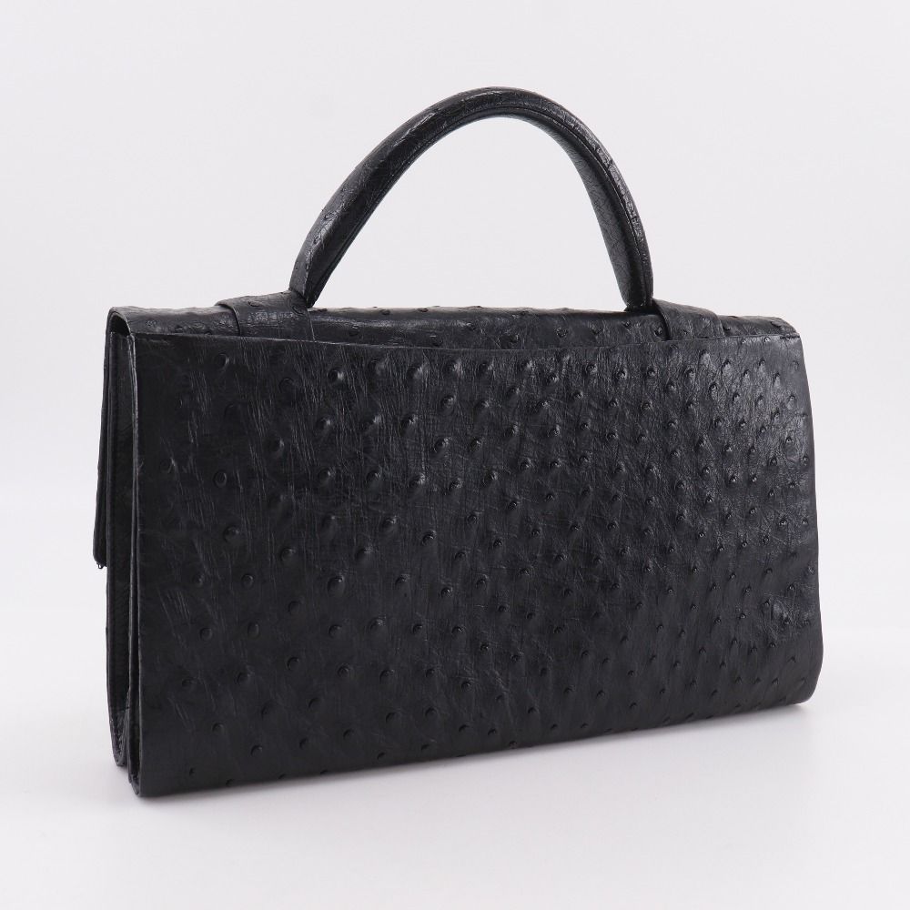 BALLY】バリー オーストリッチ 黒 レディース ハンドバッグ - メルカリ