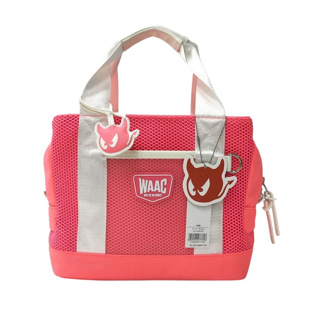 WAAC ワック 異素材切替 カートバッグ ピンク系 240101598603 ゴルフウェア ストスト