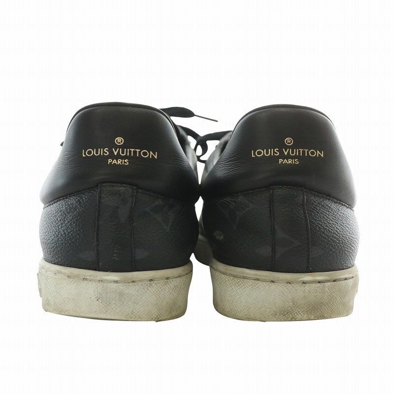 【美品】ルイヴィトン ルクセンブルクライン スニーカー エクリプス レザー 黒 ルイヴィトン LOUIS VUITTON ルクセンブルグ ライン モノグラム