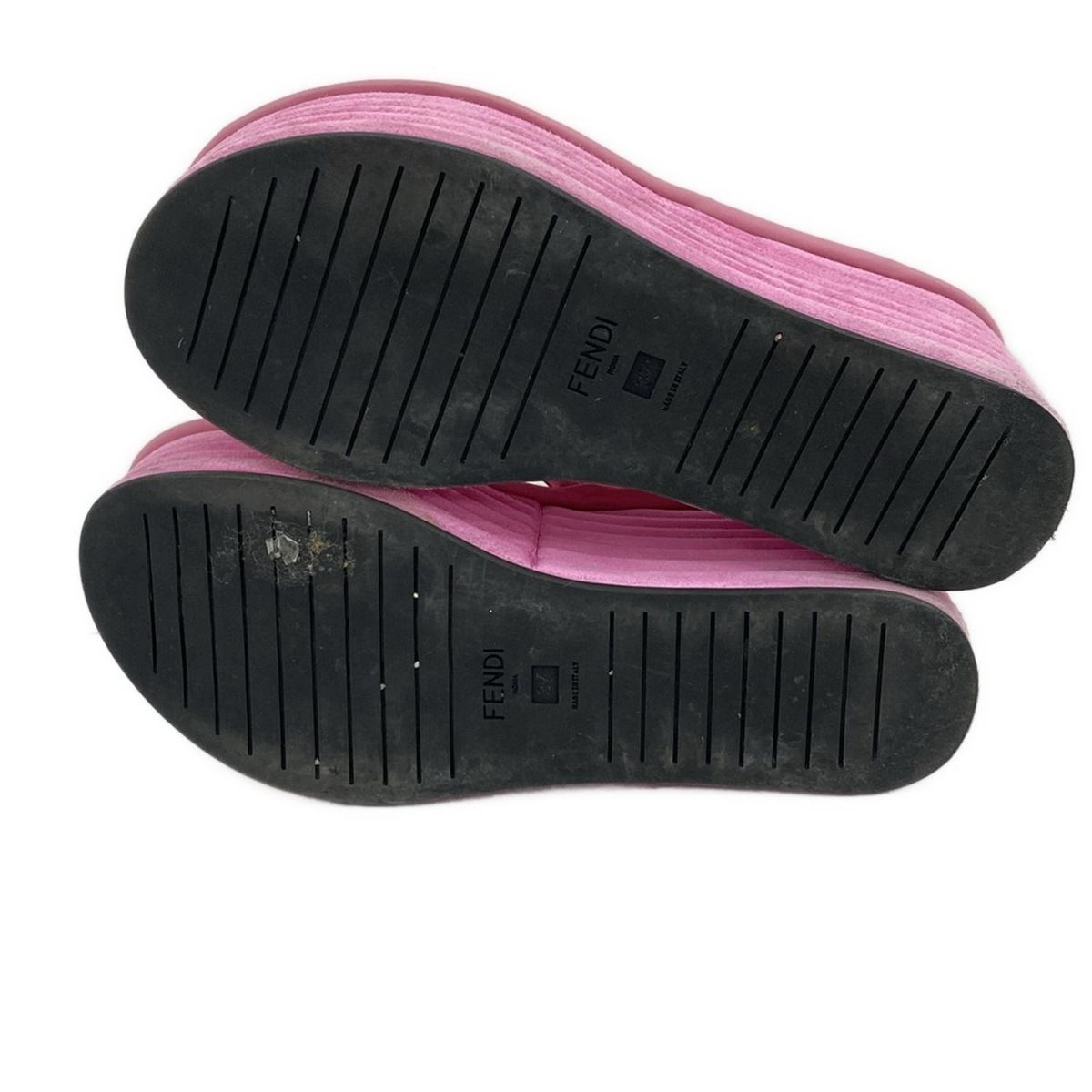 FENDI(フェンディ) ミュール 37 レディース ピンク - メルカリ