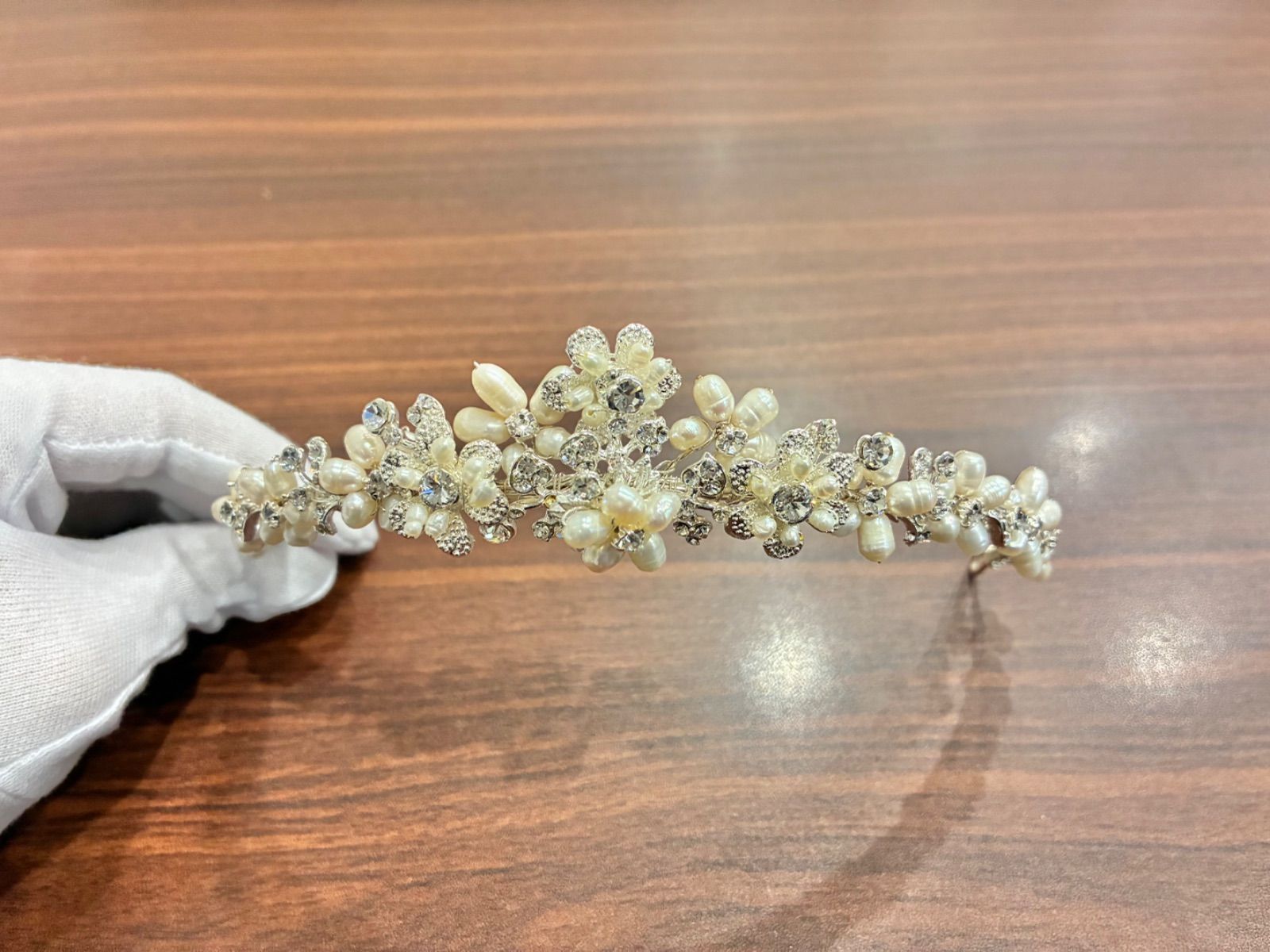 ティアラ ヘッドアクセサリー 淡水パール 管理番号9080