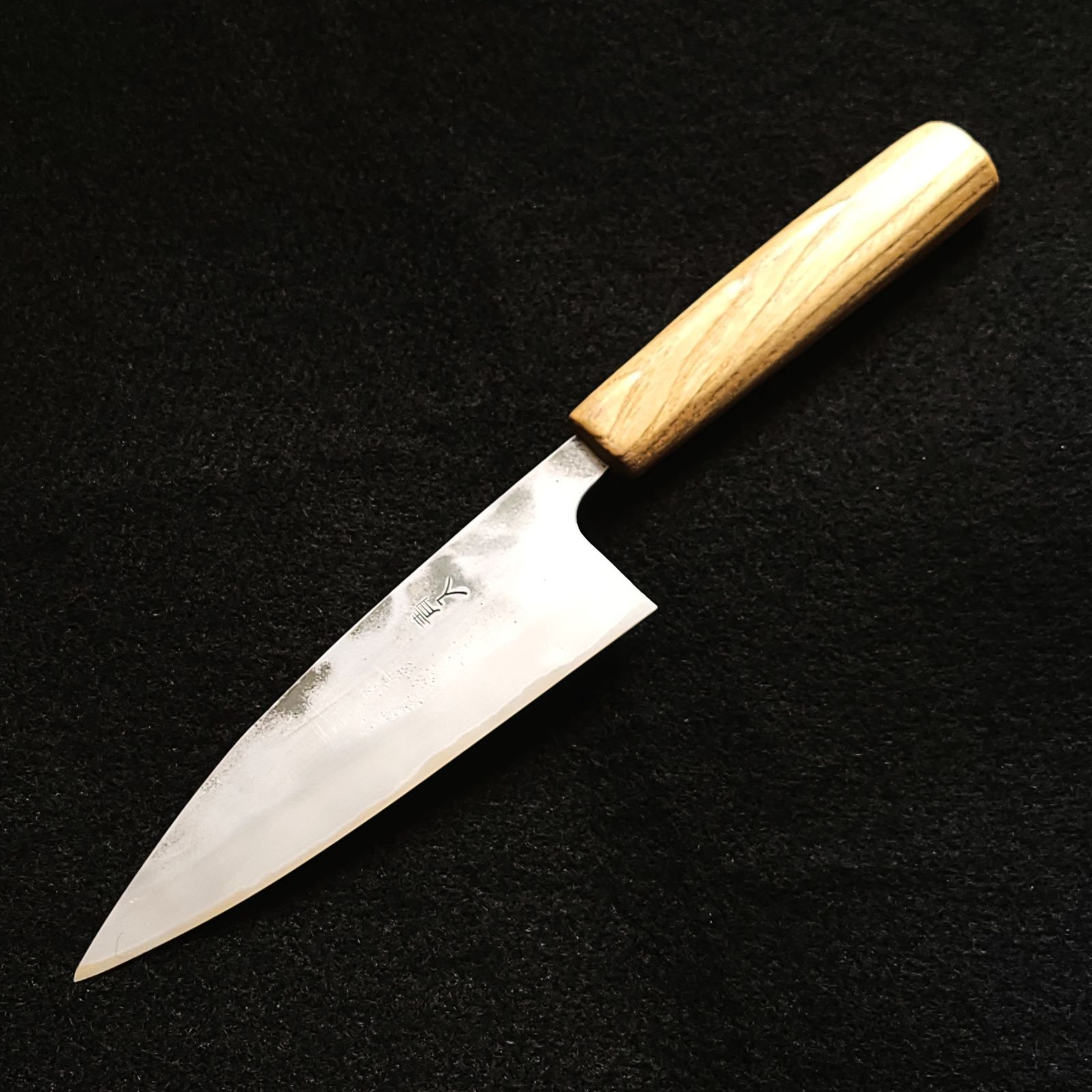  青紙1号 研ぎ直し 万能包丁 150㎜ 9385 月光作 日本製 １点物 三徳包丁 包丁 ナイフ