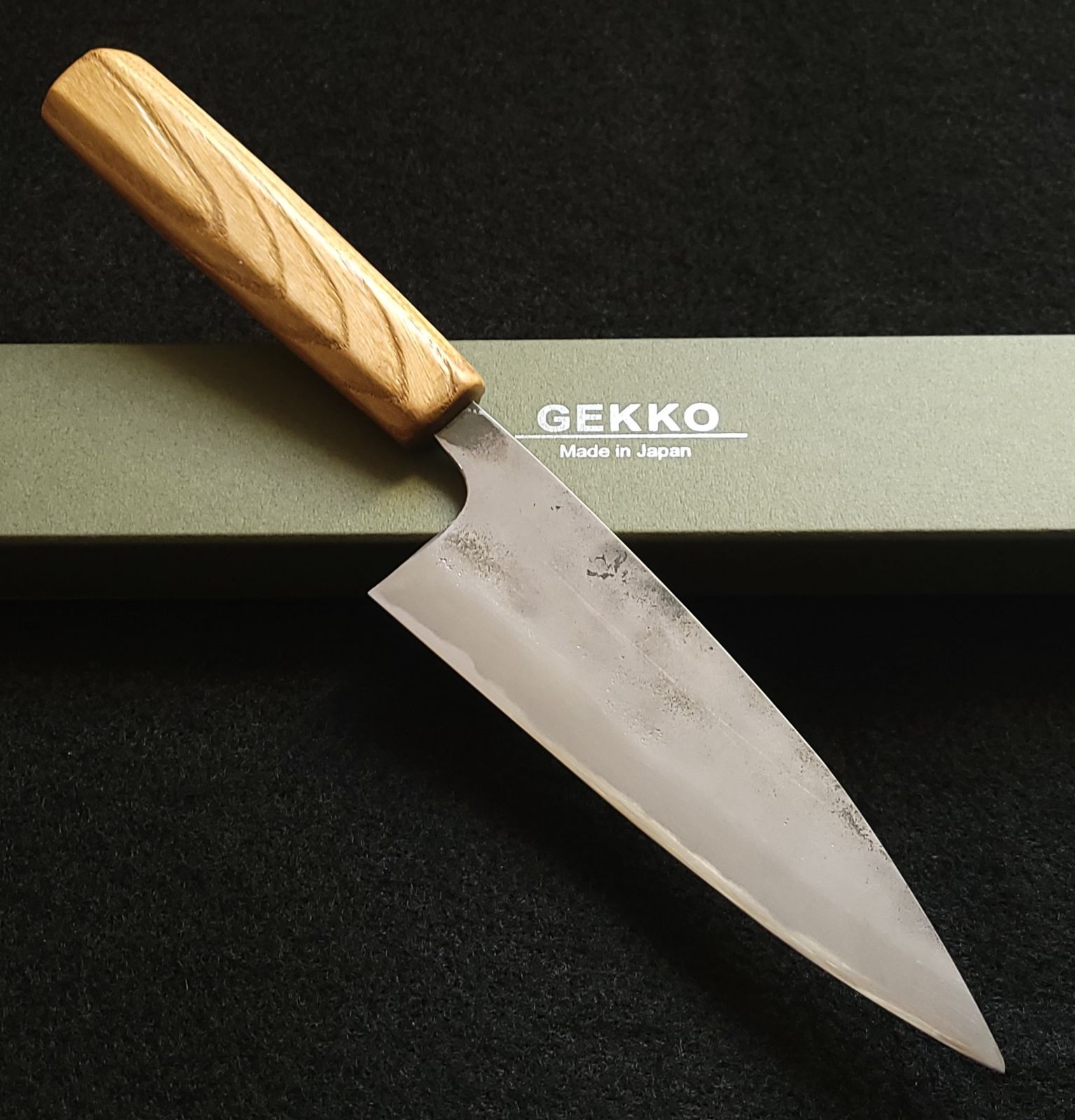 青紙1号 研ぎ直し 万能包丁 150㎜ #9385 月光作 日本製 1点物