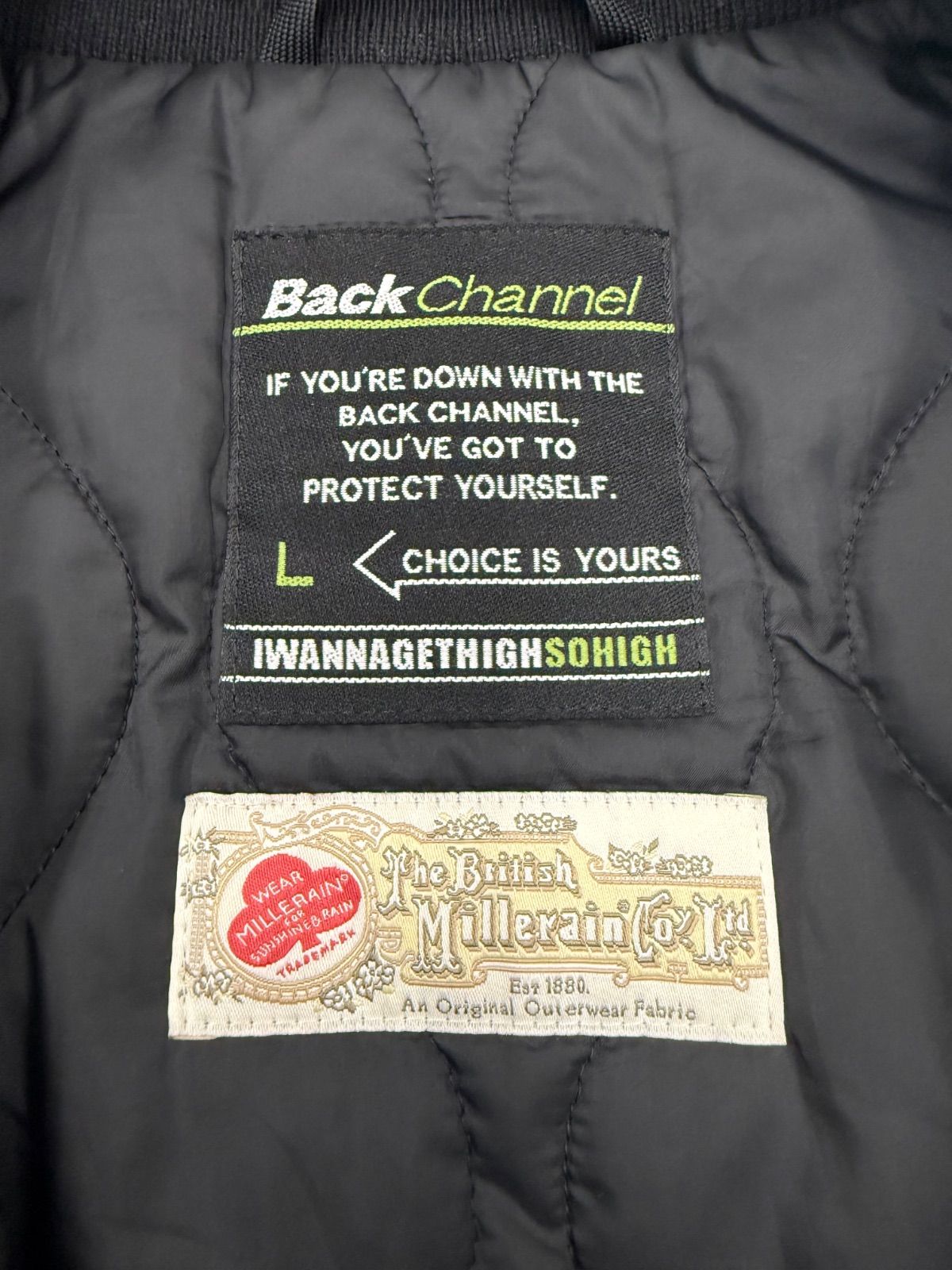 BackChannel バックチャンネル Millerain L-2B オイルド フライト