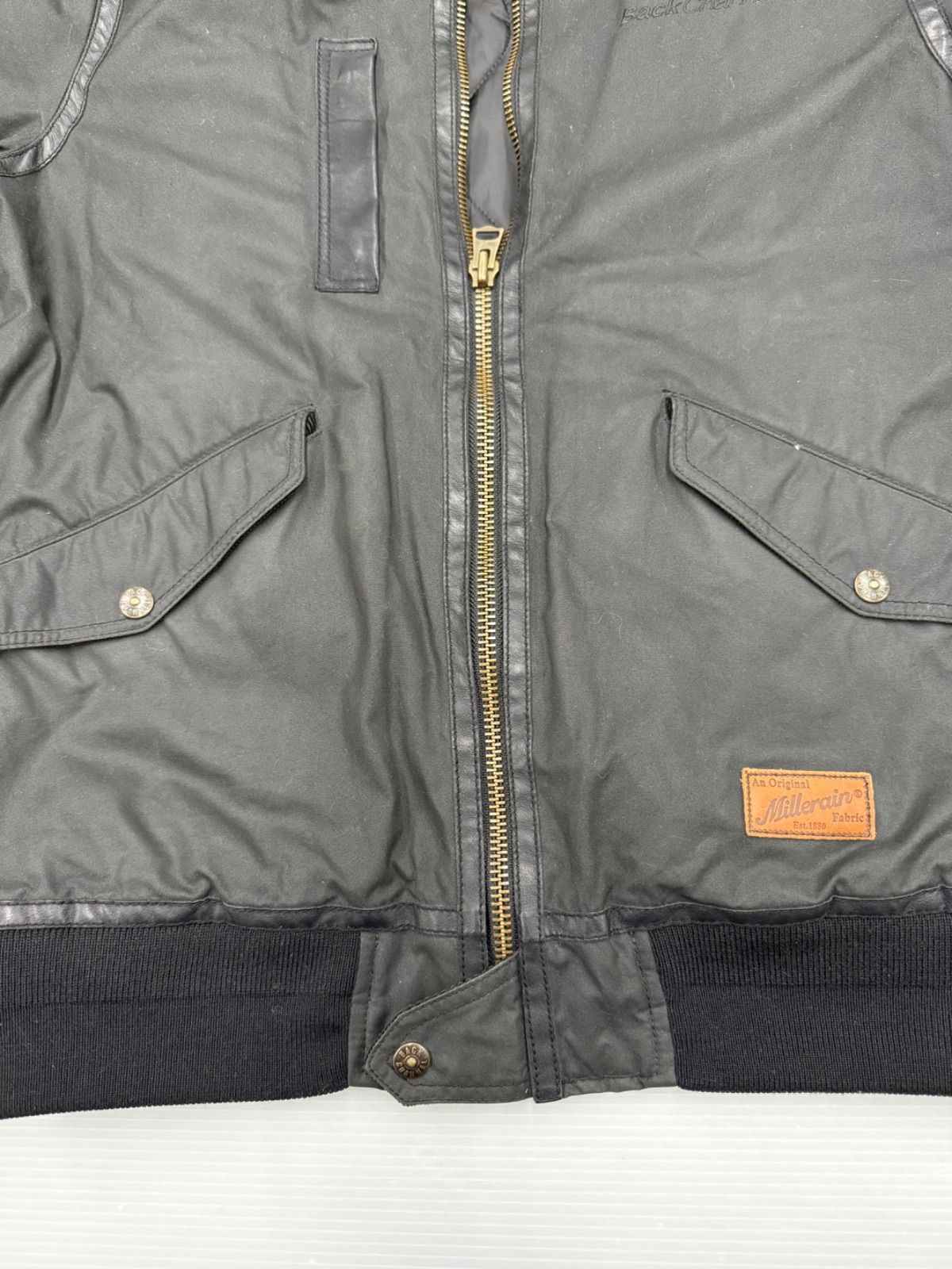 バックチャンネル Millerain■L-2B オイルド フライトジャケット L BackChannel バックチャンネル Millerain L-2B オイルド フライト