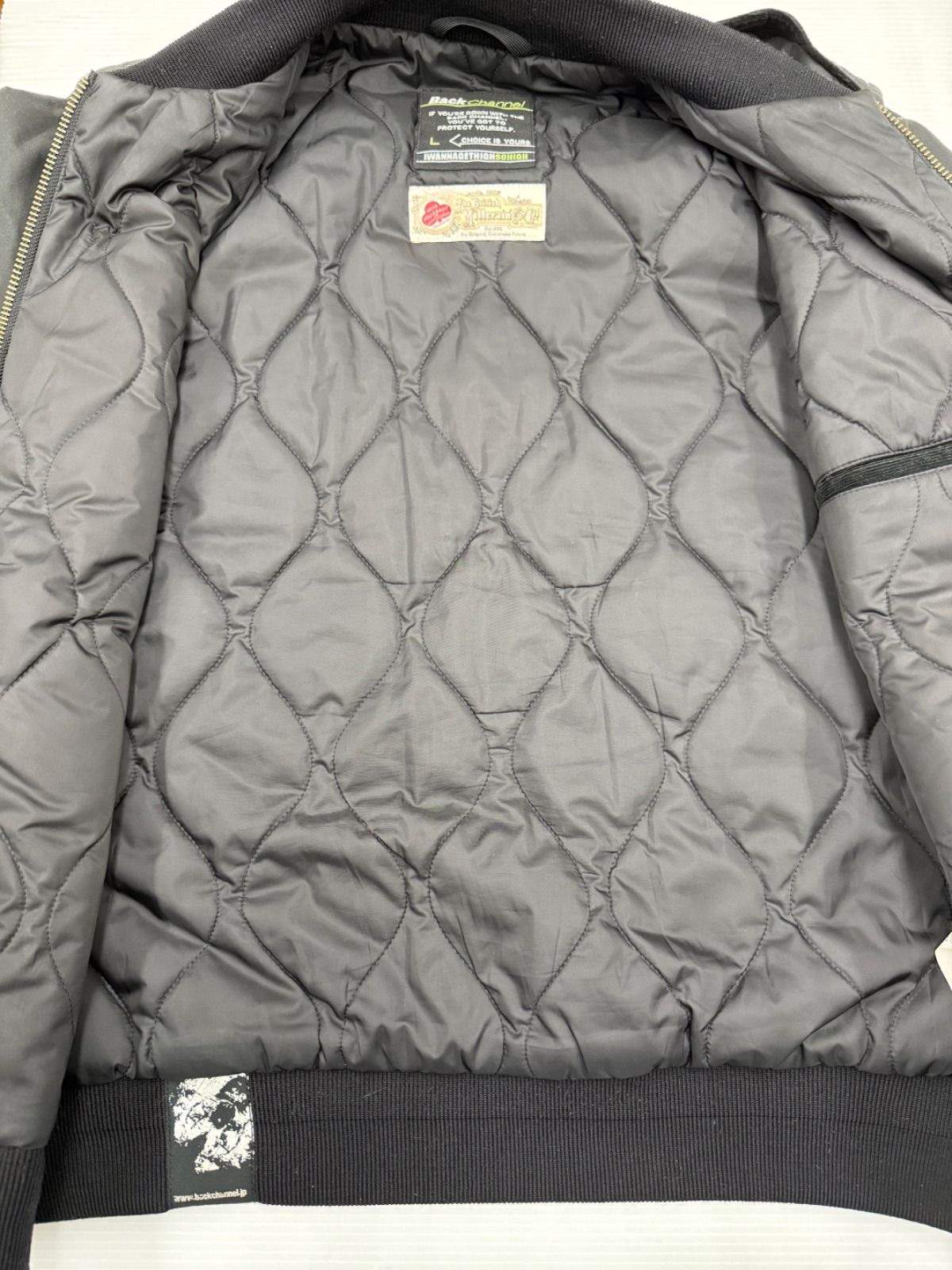 バックチャンネル Millerain■L-2B オイルド フライトジャケット L BackChannel バックチャンネル Millerain L-2B オイルド フライト