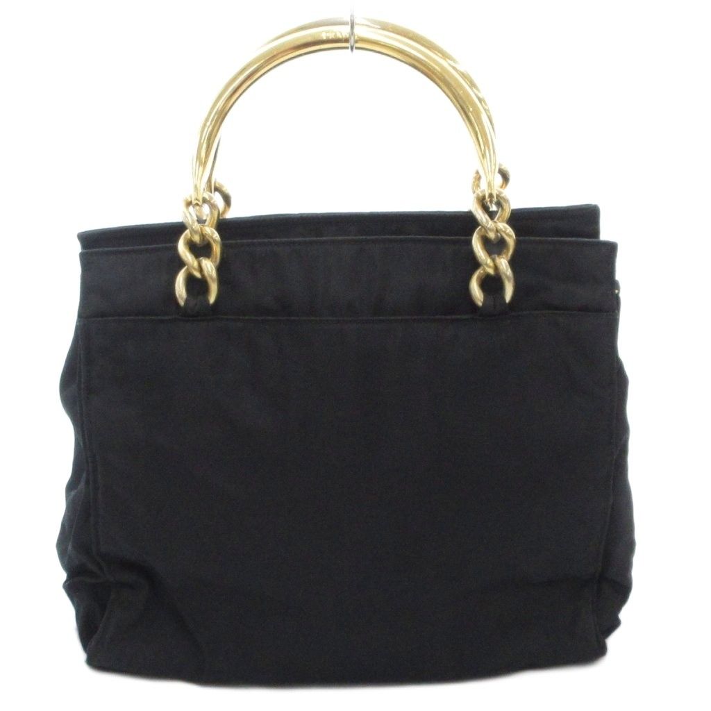 極希少】PRADA プラダ ハンドバッグ メタルハンドル ナイロン パープル 