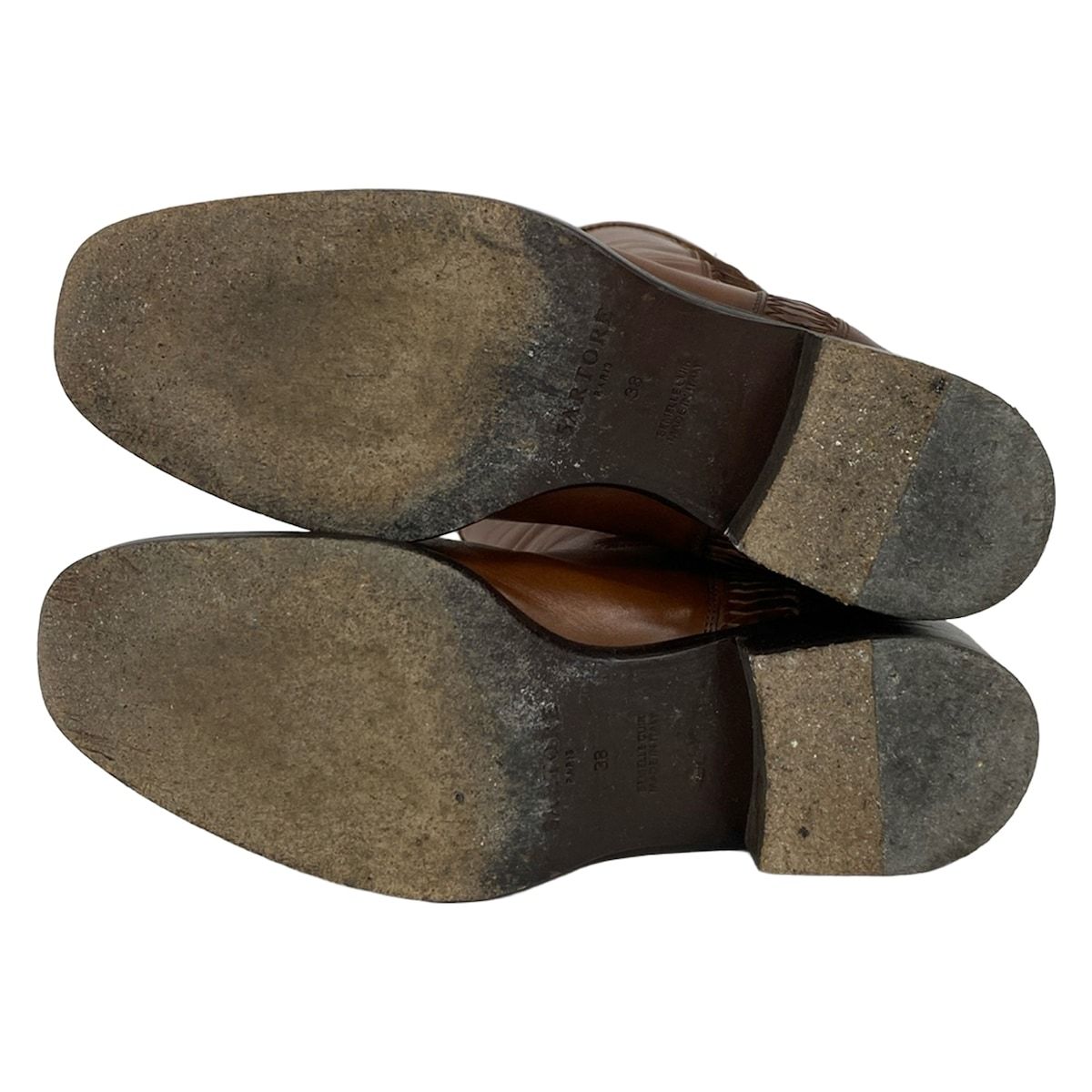 SARTORE(サルトル) ショートブーツ 38 レディース - ブラウン レザー