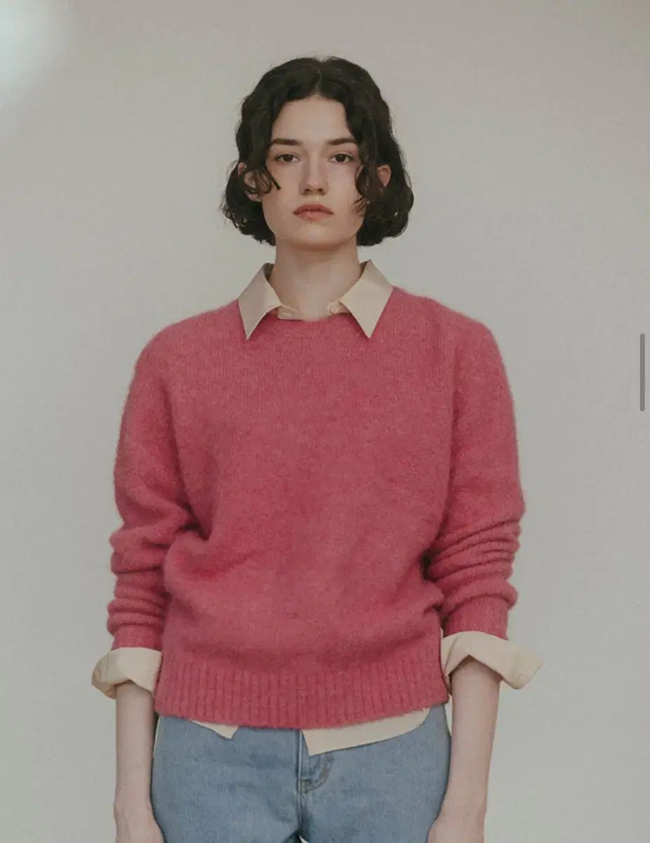 シエンヌ モマ ウール セーター ピンク S