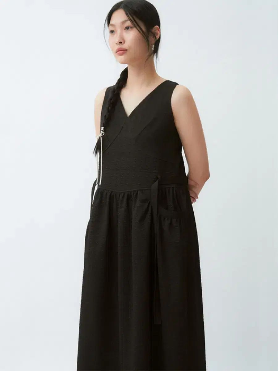 オスダー ジャカード ボリューム ドレス ONE PIECE ブラック