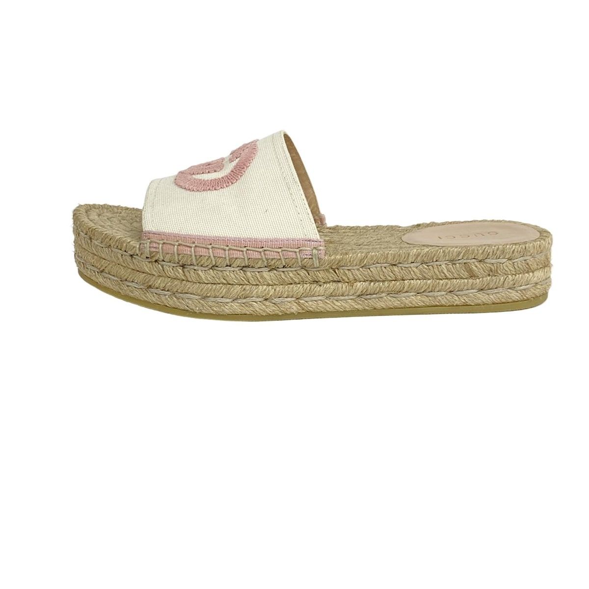 ⭐️再値下げ⭐️ グッチ GGキャンパス エスパドリーユ ウェッジ サンダル 36C ⭐️再値下げ⭐️ グッチ GGキャンパス エスパドリーユ ウェッジ