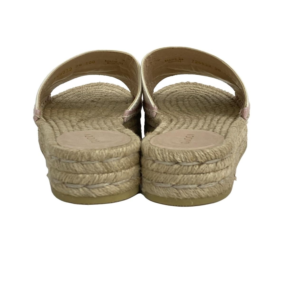 グッチ サンダル 36 レディース インターロッキング G エスパドリーユ