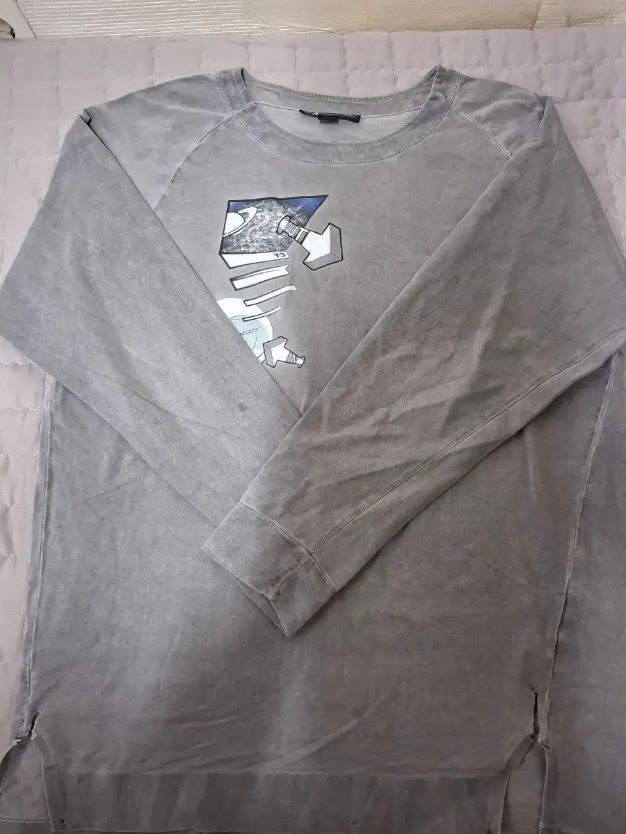 Y-3 YOHJI ヨウジヤマモト adidas アディダス プリンティング ウォッシュ 長袖 Tシャツ 100