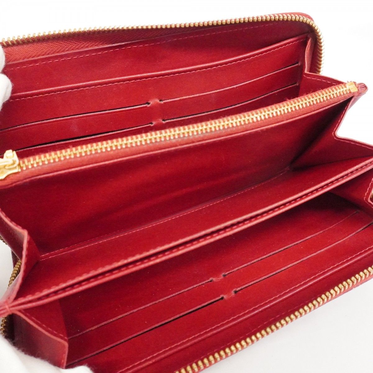 6ab0537-k】ルイヴィトン 長財布 ヴェルニ ジッピーウォレット M91981