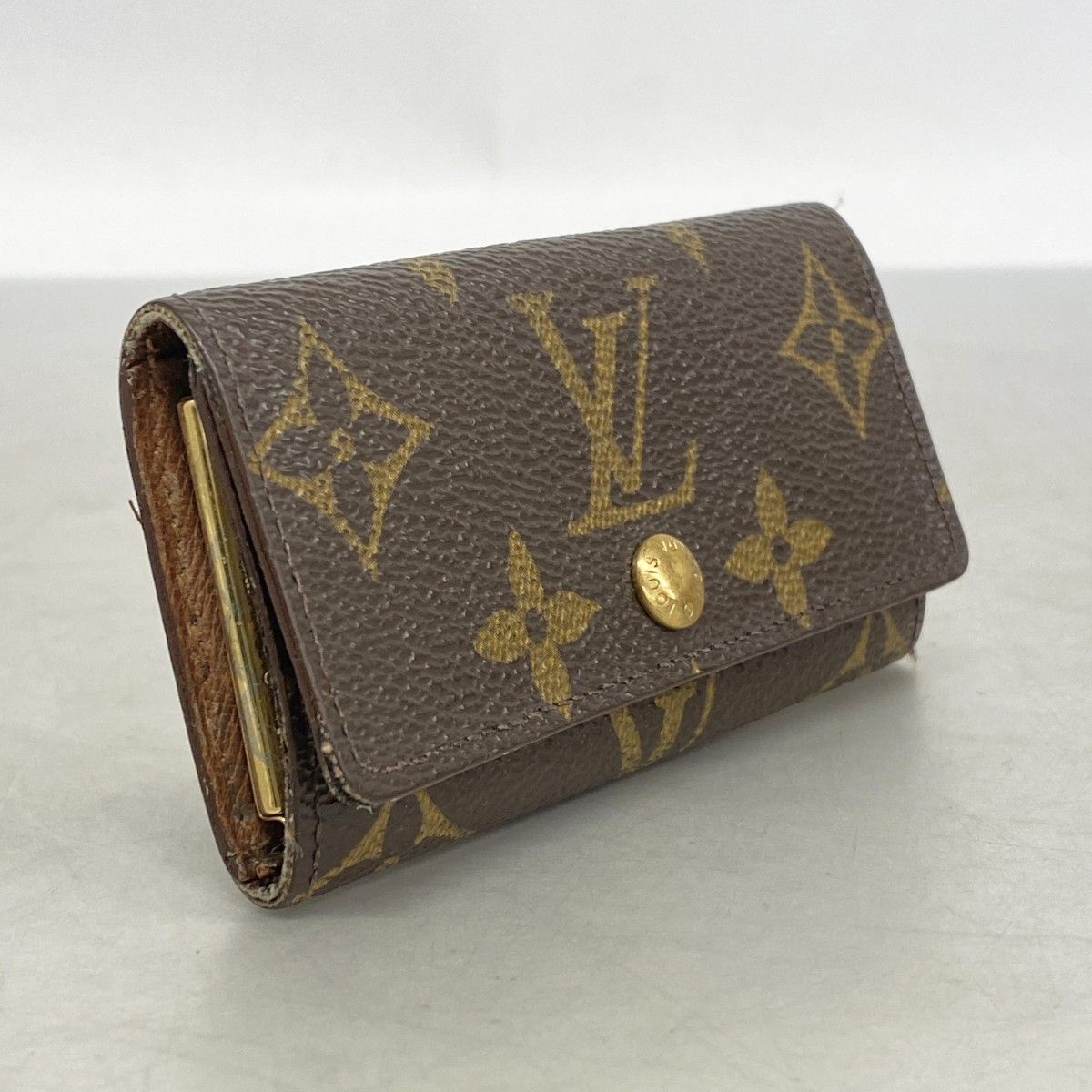6ab0704-k】ルイヴィトン キーケース モノグラム ミュルティクレ4