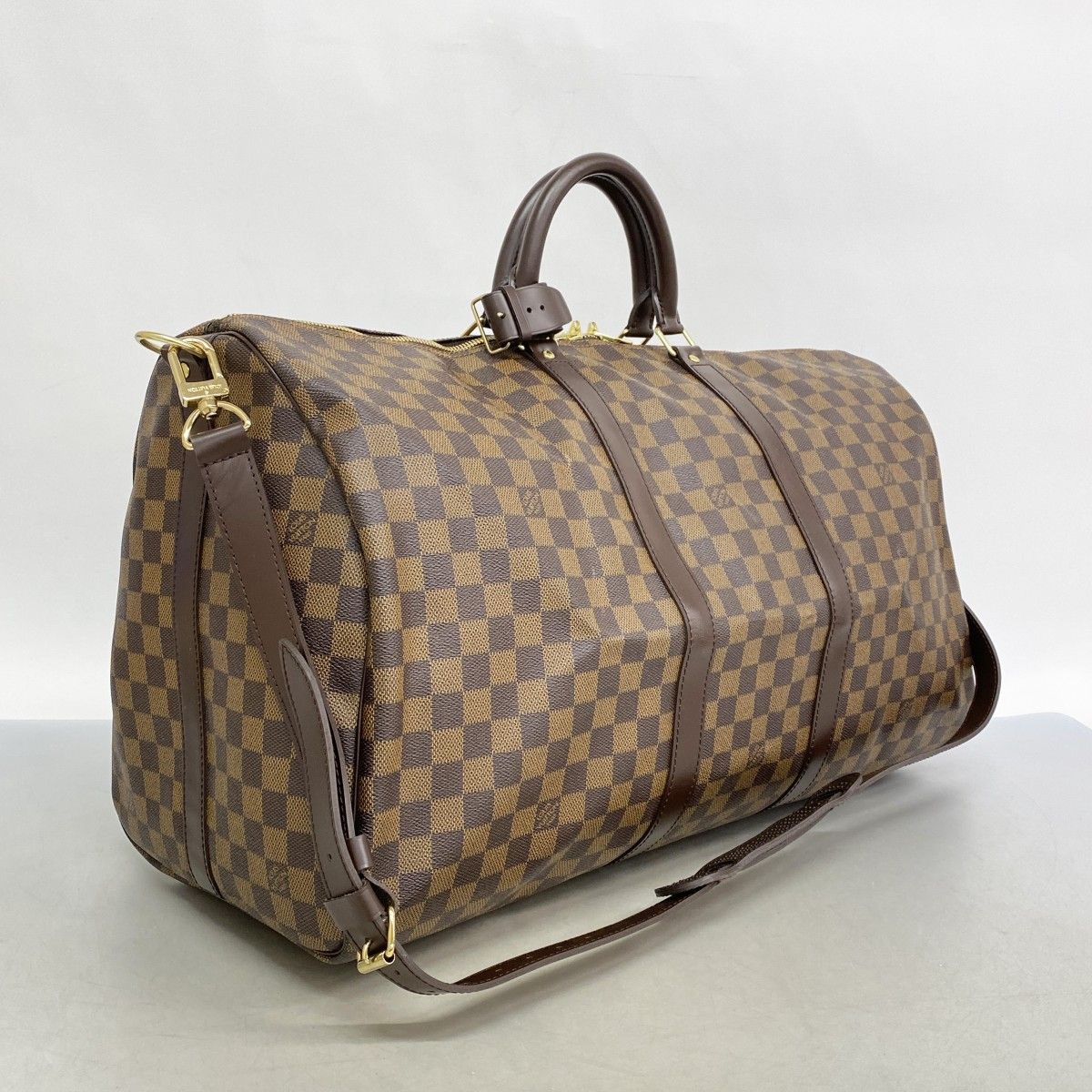 6ab0713】ルイヴィトン ボストンバッグ ダミエ キーポルバンドリエール