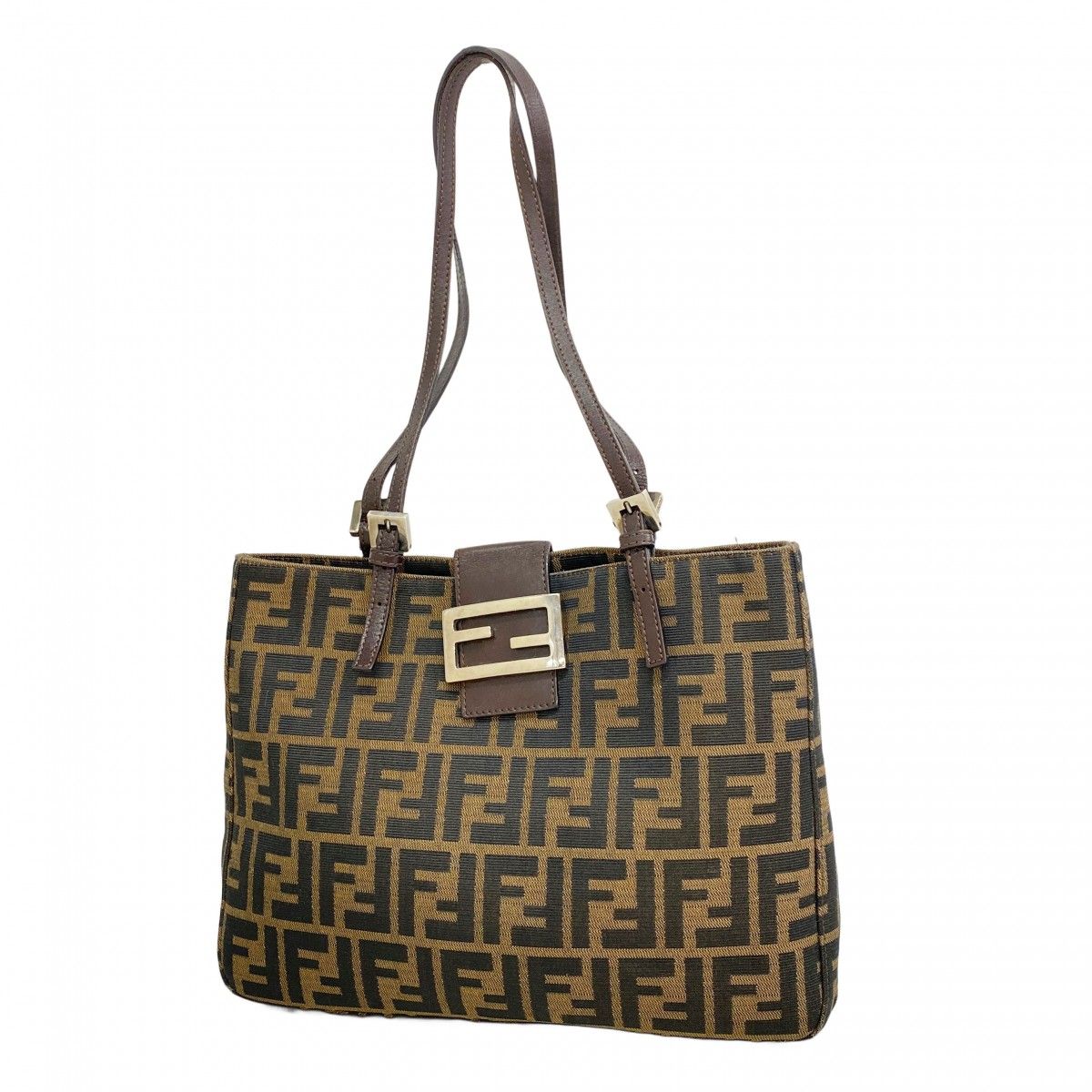 6ab0770】フェンディ ショルダーバッグ ズッカ ナイロンキャンバス