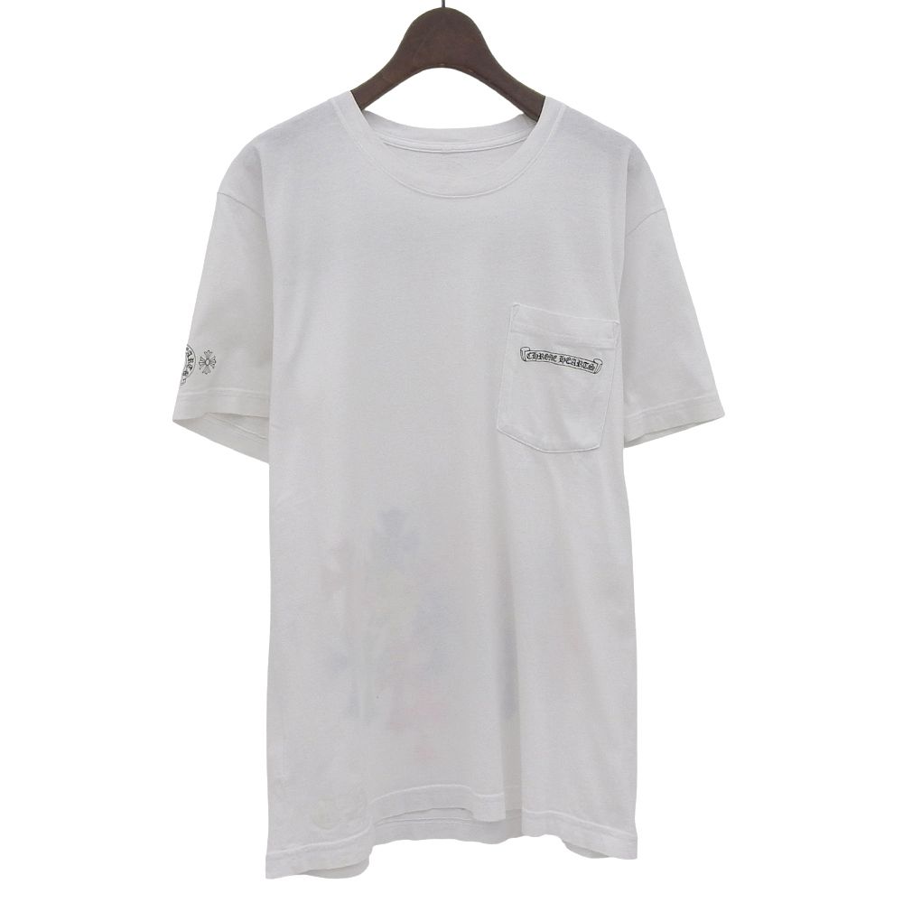Chrome Hearts クロムハーツ Multi Color Cross Cemetery Tシャツ トップス メンズ ホワイト M 高見え 男性向け