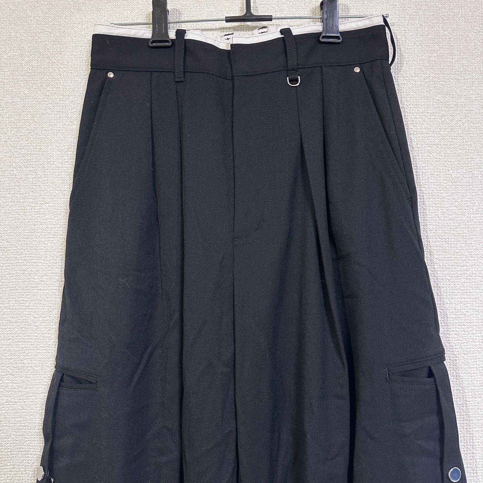 UNITED TOKYO ダブルウエストコクーンパンツ ブラック サイズ1 S