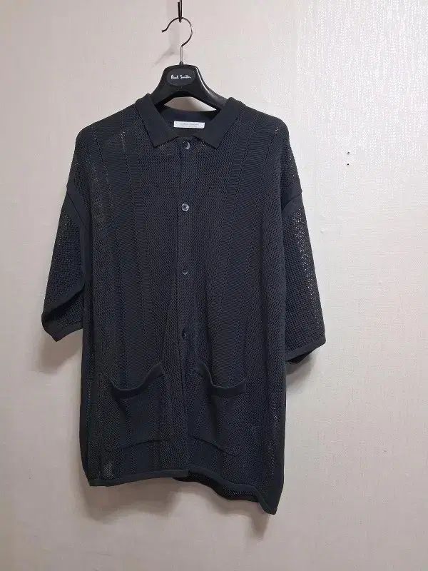 ジャーナルスタンダード メンズ オープン半袖 メッシュ半袖ニット オープンカラーTシャツ コンディション 105110