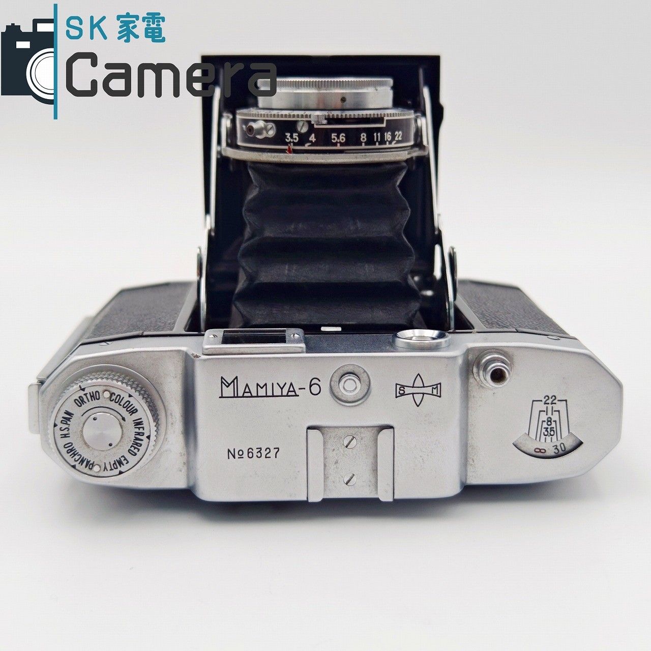 中古】 MAMIYA-6 SEKOR T 7.5cm F3.5 マミヤ 蛇腹カメラ 訳あり マミヤ