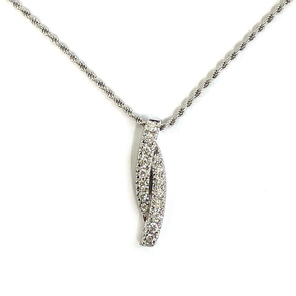 ダミアーニ Damiani ネックレス K 18 WG 750 ダイヤ ＮＣ