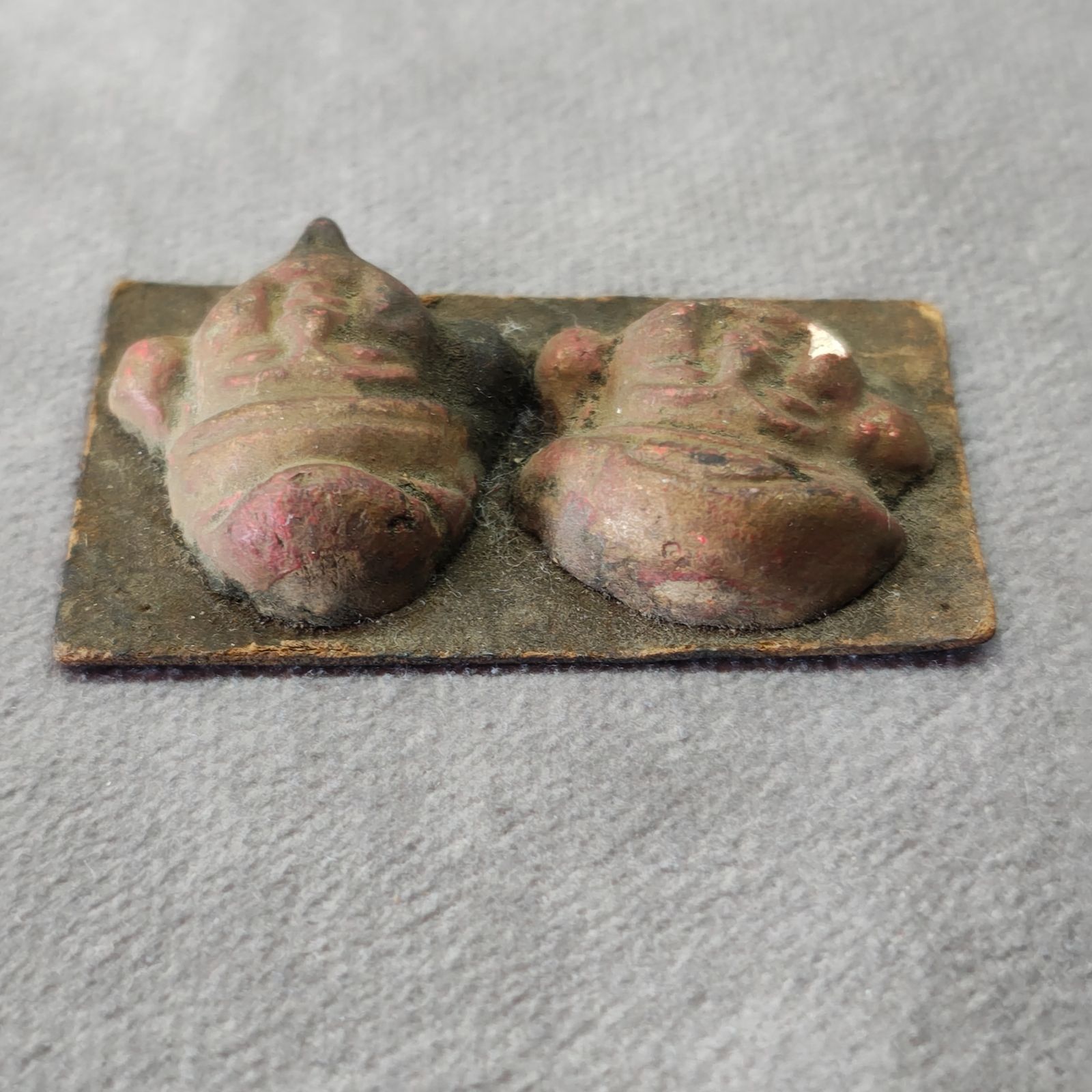 5 土人形 縁起物 大黒様 恵比寿様 七福神 郷土玩具 アンティーク