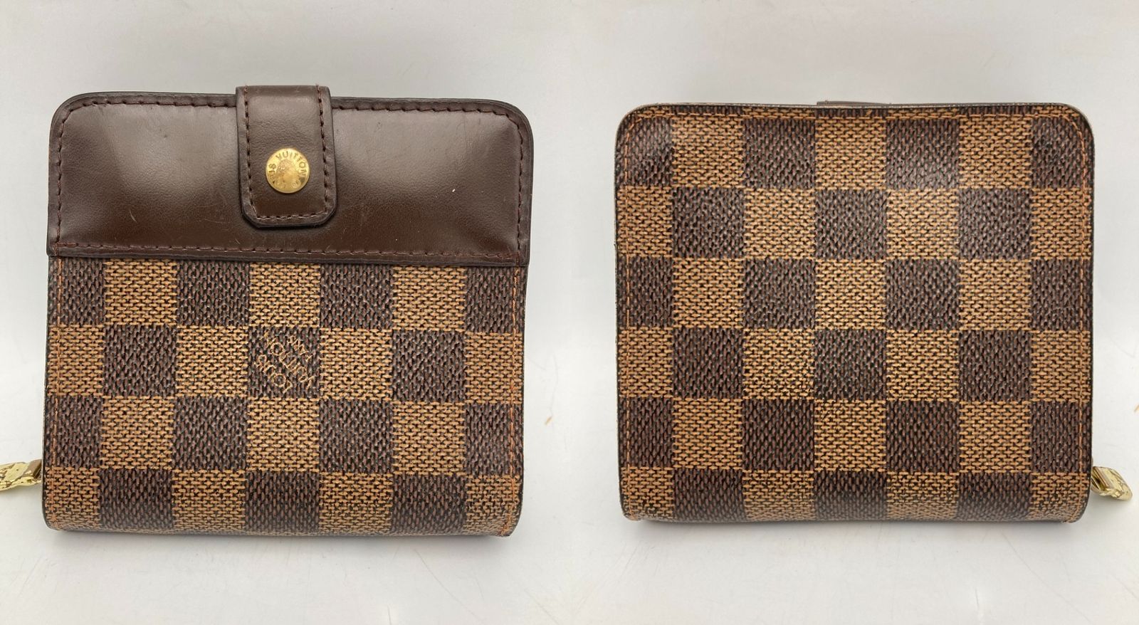 LOUIS VUITTON ルイヴィトン ダミエ エベヌ コンパクトジップ 2つ折り財布 N 61668 D 4