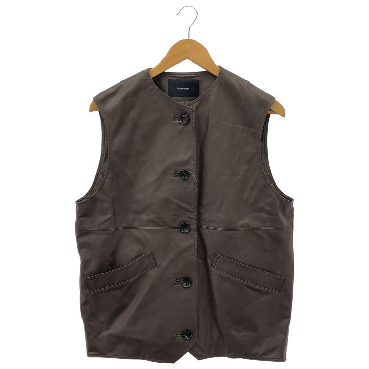 FRAMeWORK フレームワーク フェイクレザーベスト レディース ブラウン